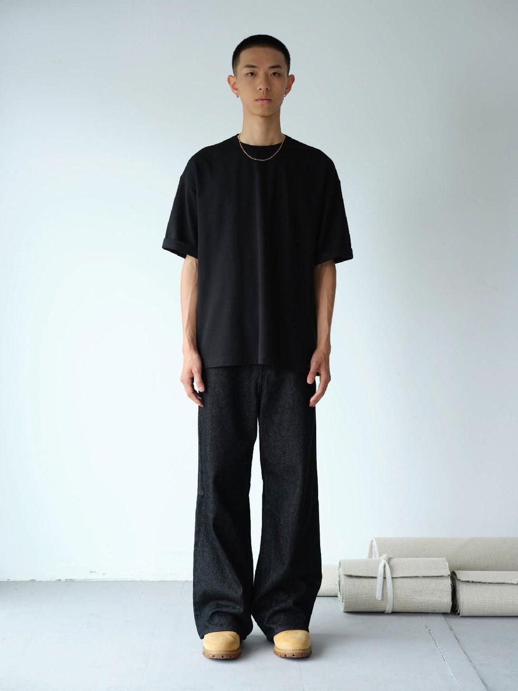 SUPERTOFU Cool Long Staple Cotton Loose Crewneck Unisex Daily Short Sleeve T-Shirts