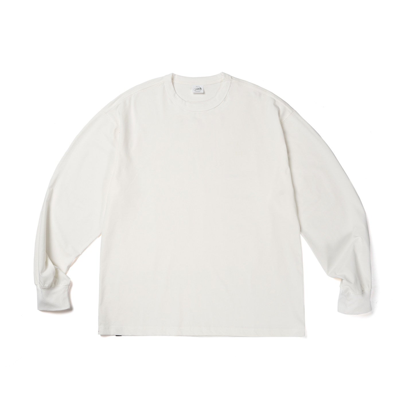SUPERTOFU Cooling Antibacterial Sorona Oversized Unisex Letter Print Long Sleeve T-Shirts