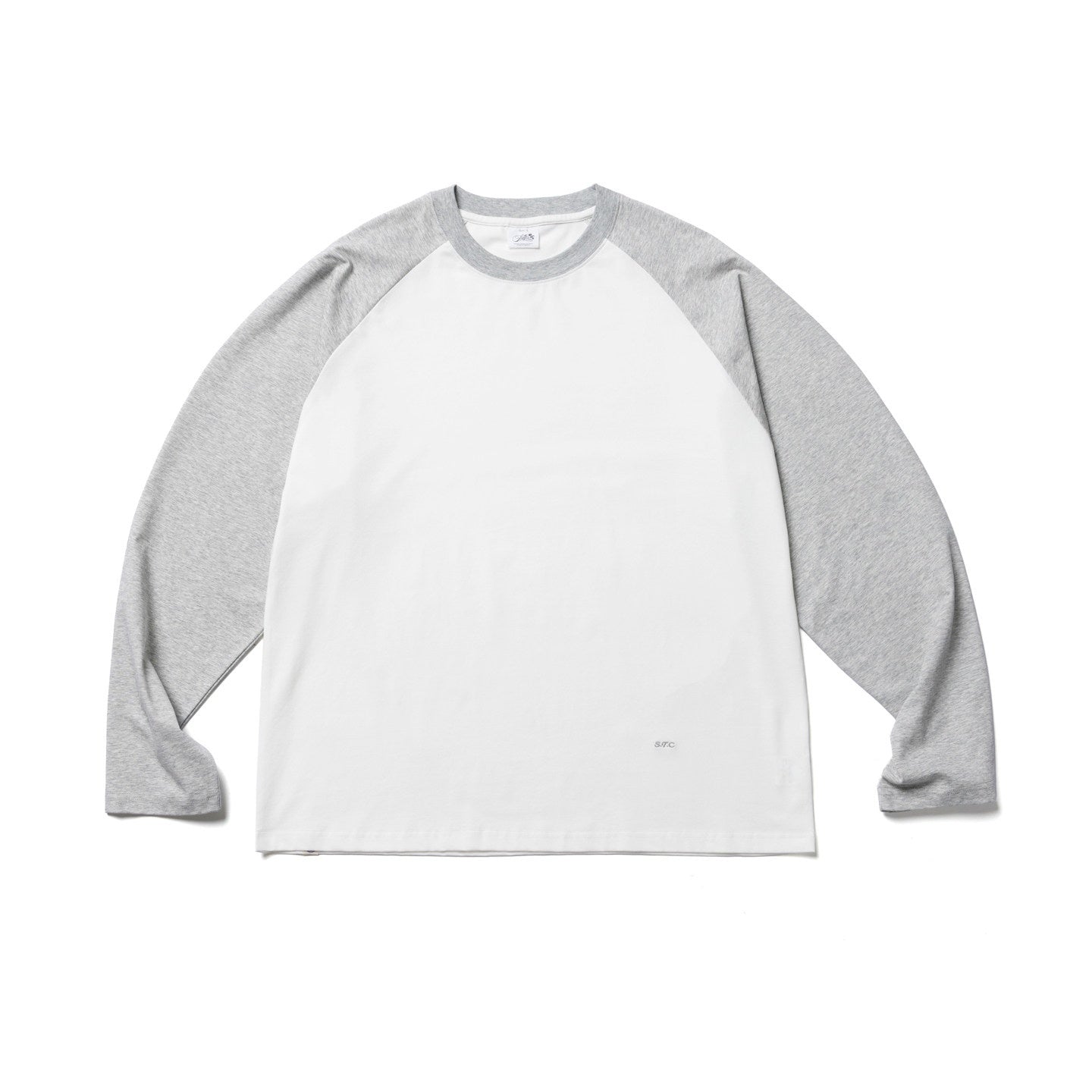 SUPERTOFU Cooling Uv Patchwork Loose Fit Unisex Logo Cotton Blend Long Sleeve T-Shirts