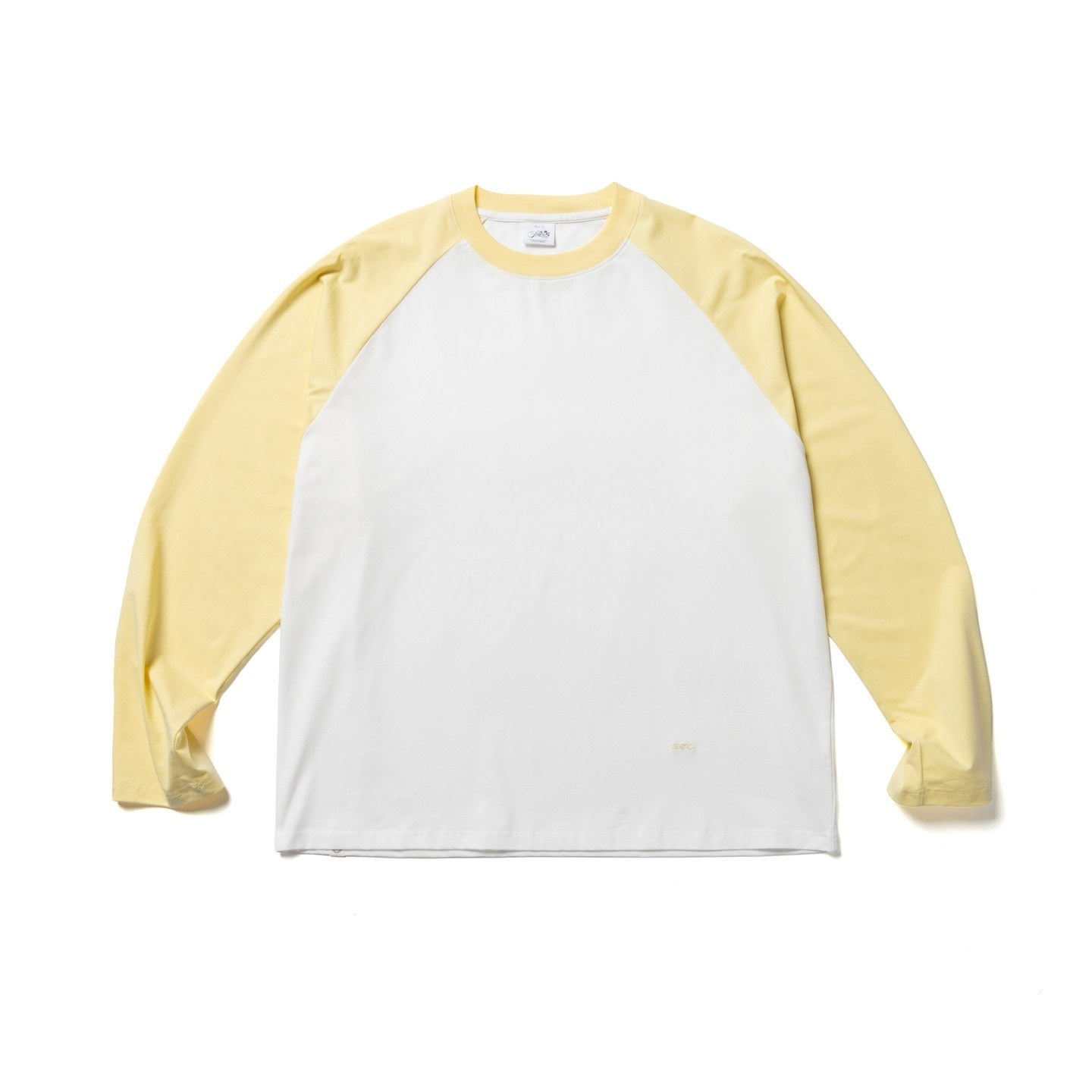SUPERTOFU_Cooling_Uv_Sorona_Cotton_Blend_Loose_Spliced_Unisex_Logo_Long_Sleeve_T-Shirts_MISSTT