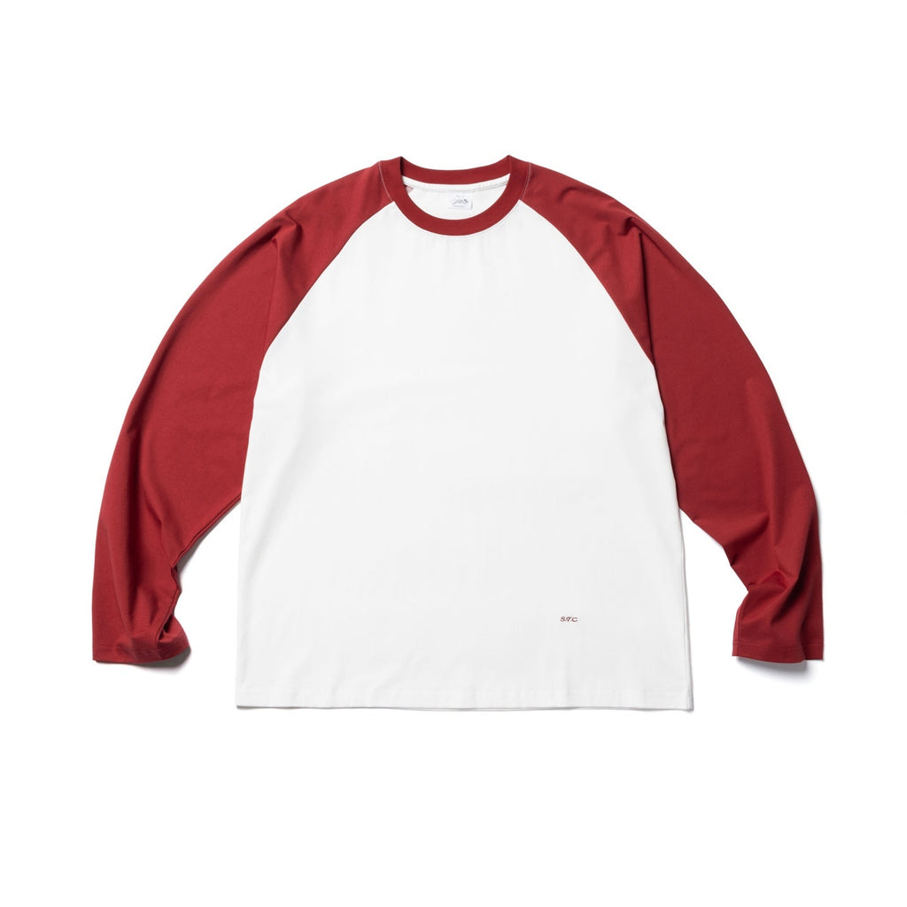 SUPERTOFU_Cooling_Uv_Sorona_Cotton_Blend_Loose_Spliced_Unisex_Logo_Long_Sleeve_T-Shirts_MISSTT