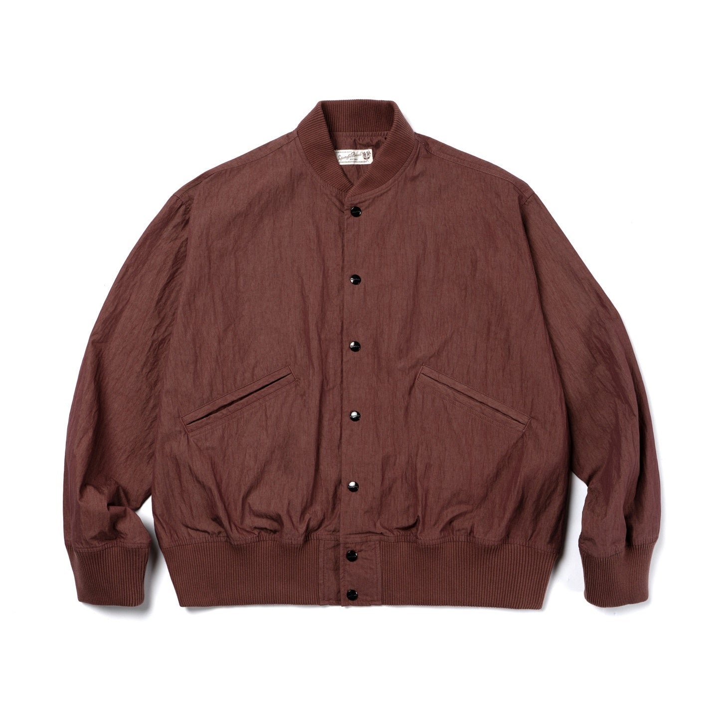 SUPERTOFU_Cotton_Nylon_Blend_Loose_Fit_Elastic_Hem_Unisex_Baseball_Collar_Utility_Jackets_MISSTT