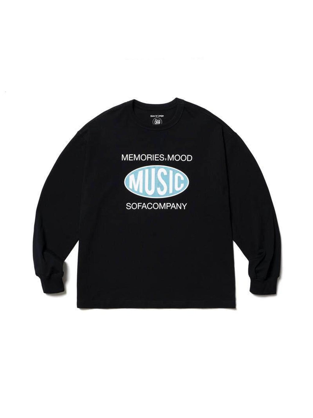 SUPERTOFU Cotton Oversized Music Rock Graphic Round Neck Unisex Long Sleeve T-Shirts
