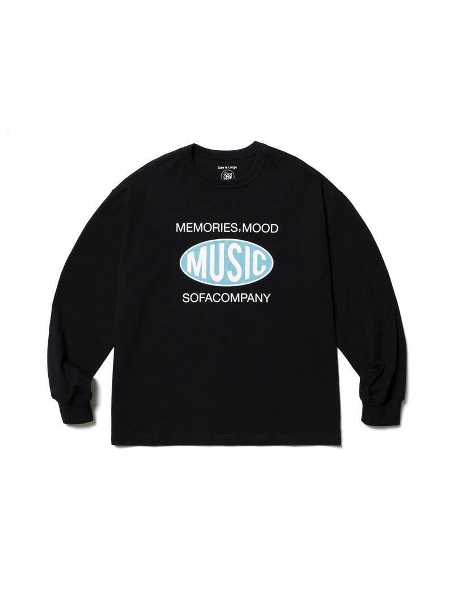 SUPERTOFU Cotton Oversized Music Rock Graphic Round Neck Unisex Long Sleeve T-Shirts