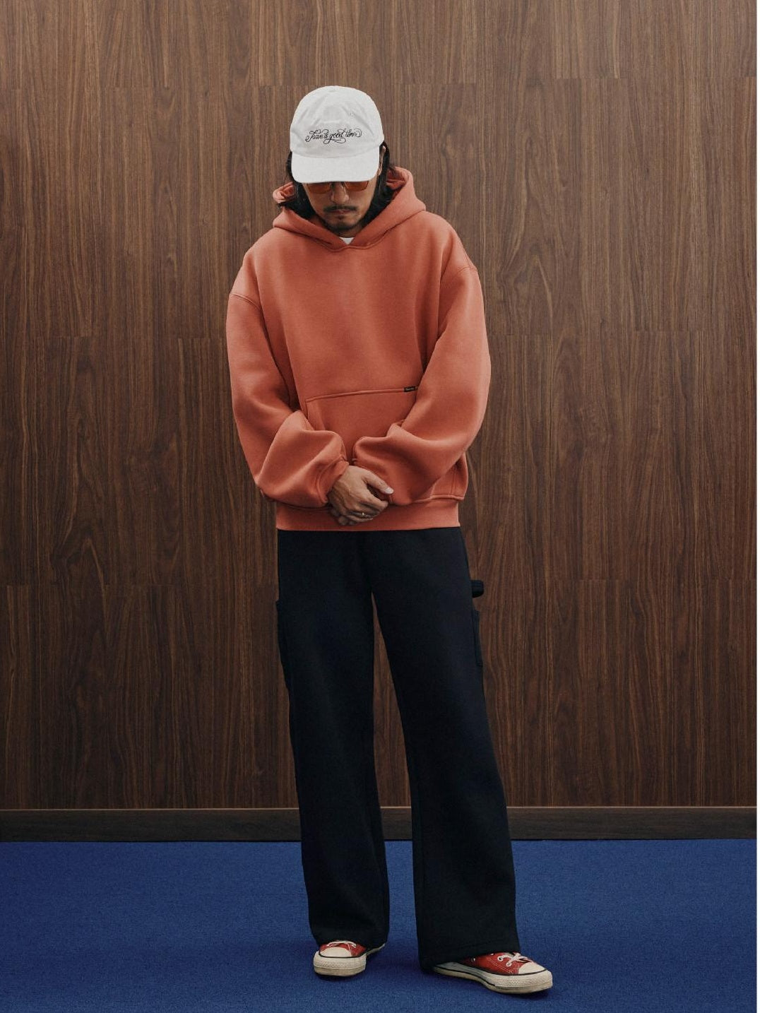 SUPERTOFU Cozy Pullover Trendy Youth Regular Fit Hooded Solid Color Hoodies