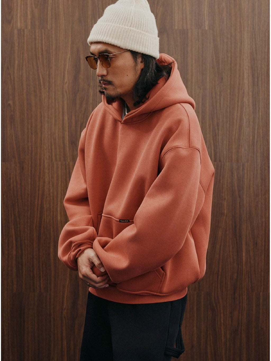 SUPERTOFU Cozy Pullover Trendy Youth Regular Fit Hooded Solid Color Hoodies