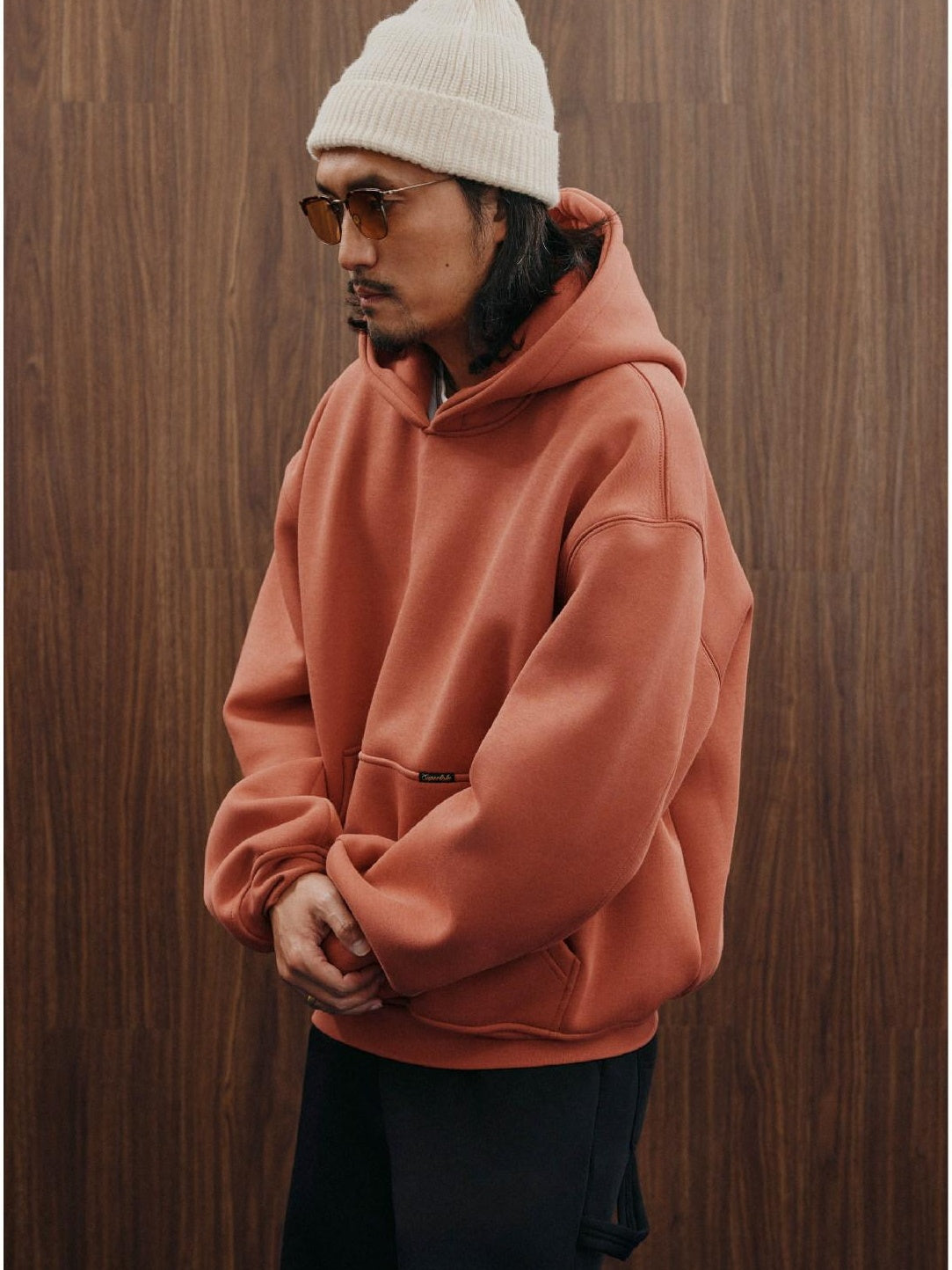 SUPERTOFU Cozy Pullover Trendy Youth Regular Fit Hooded Solid Color Hoodies