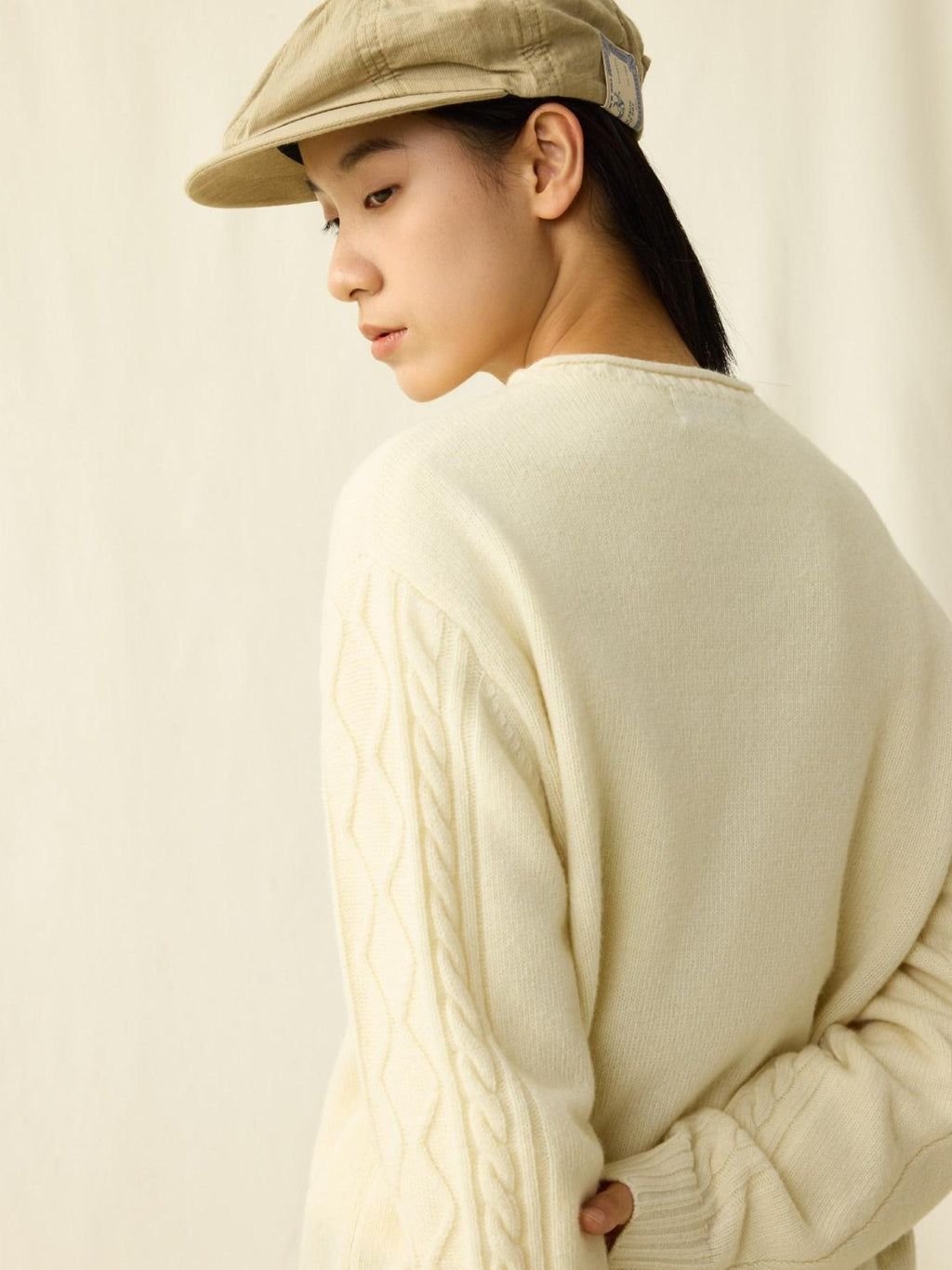 SUPERTOFU Cozy Warm Oversized Rib Knit Unisex Everyday 80 Percent Wool Blend Sweaters