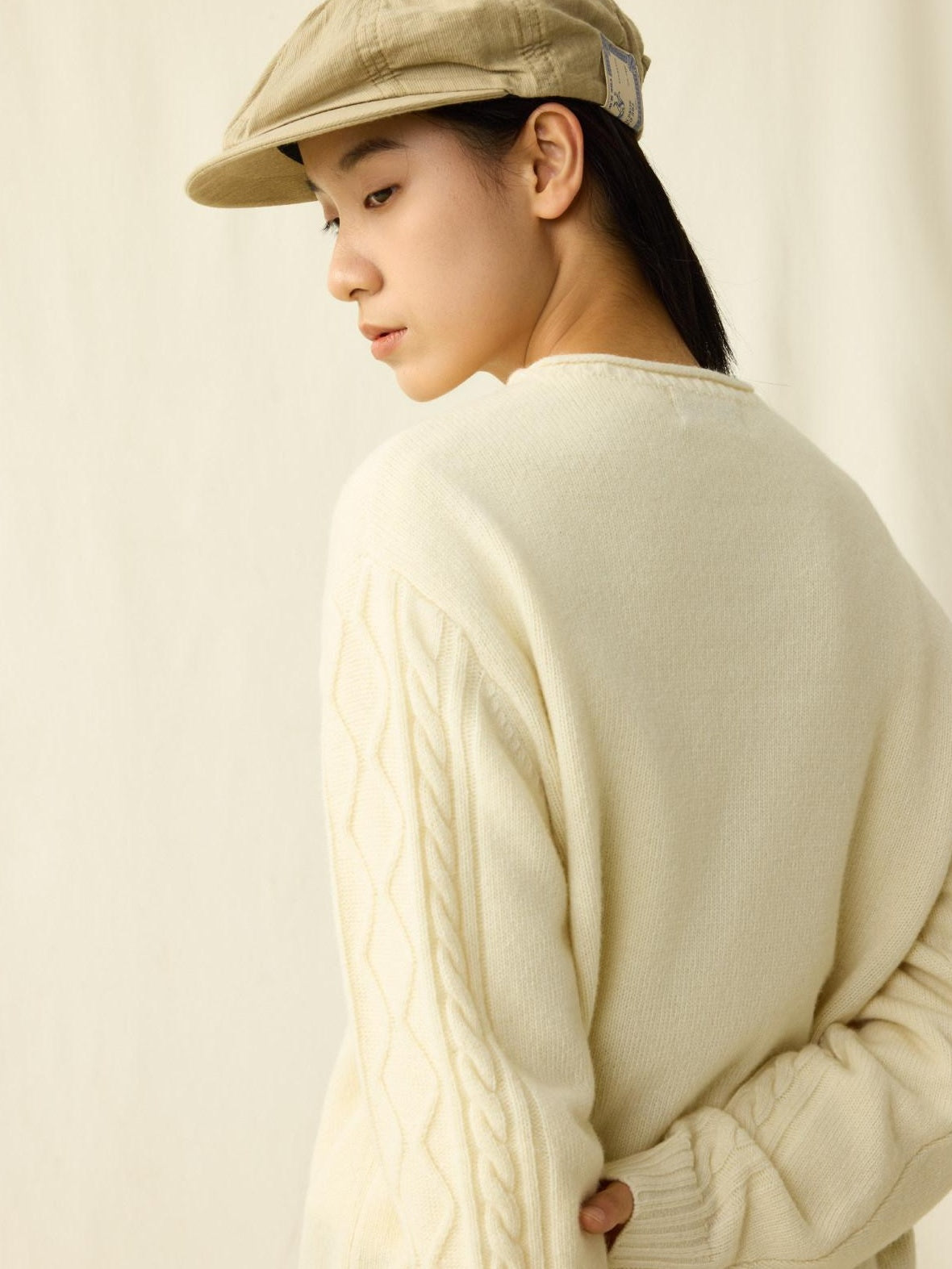 SUPERTOFU Cozy Warm Oversized Rib Knit Unisex Everyday 80 Percent Wool Blend Sweaters