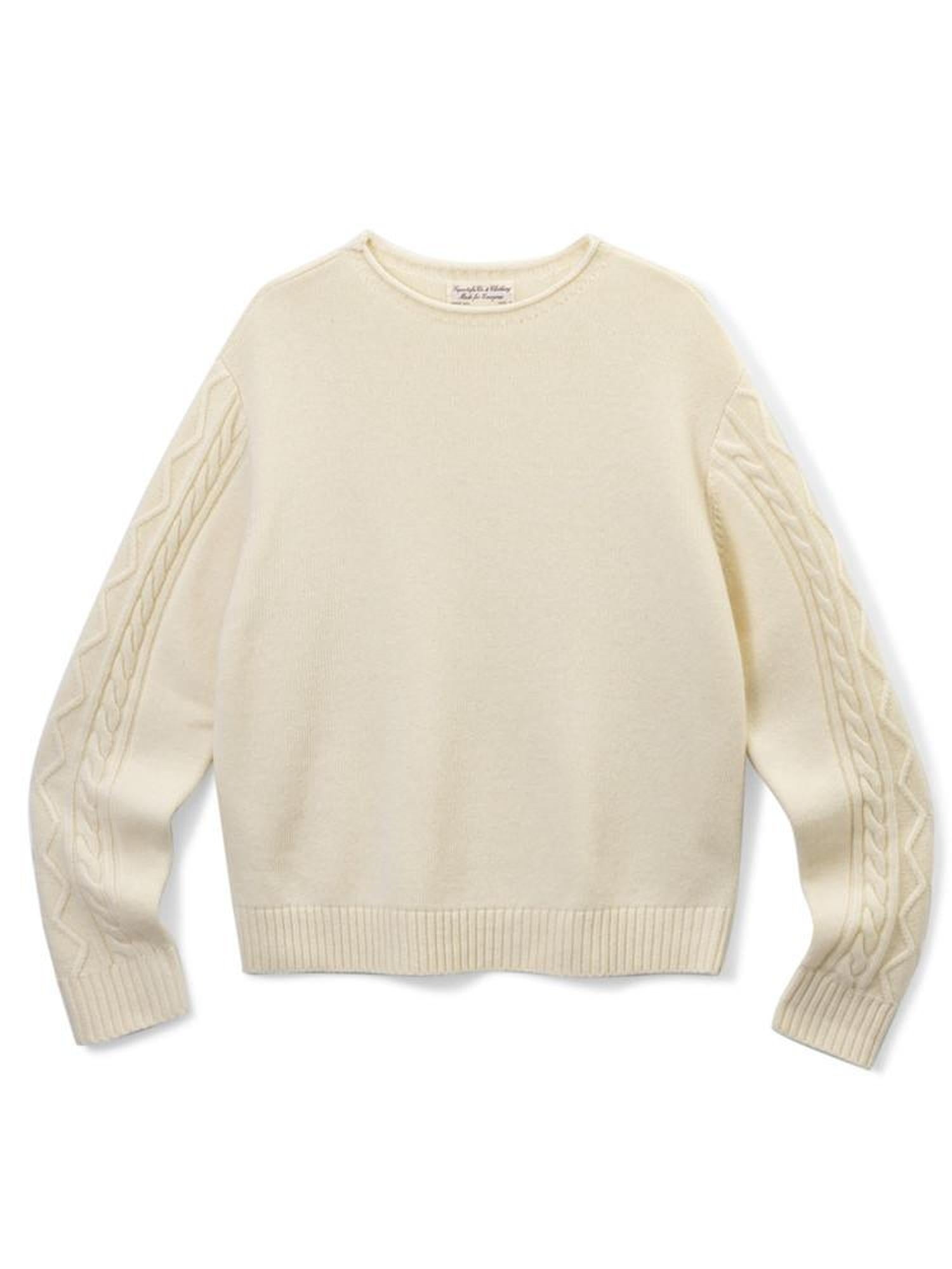 SUPERTOFU Cozy Warm Oversized Rib Knit Unisex Everyday 80 Percent Wool Blend Sweaters