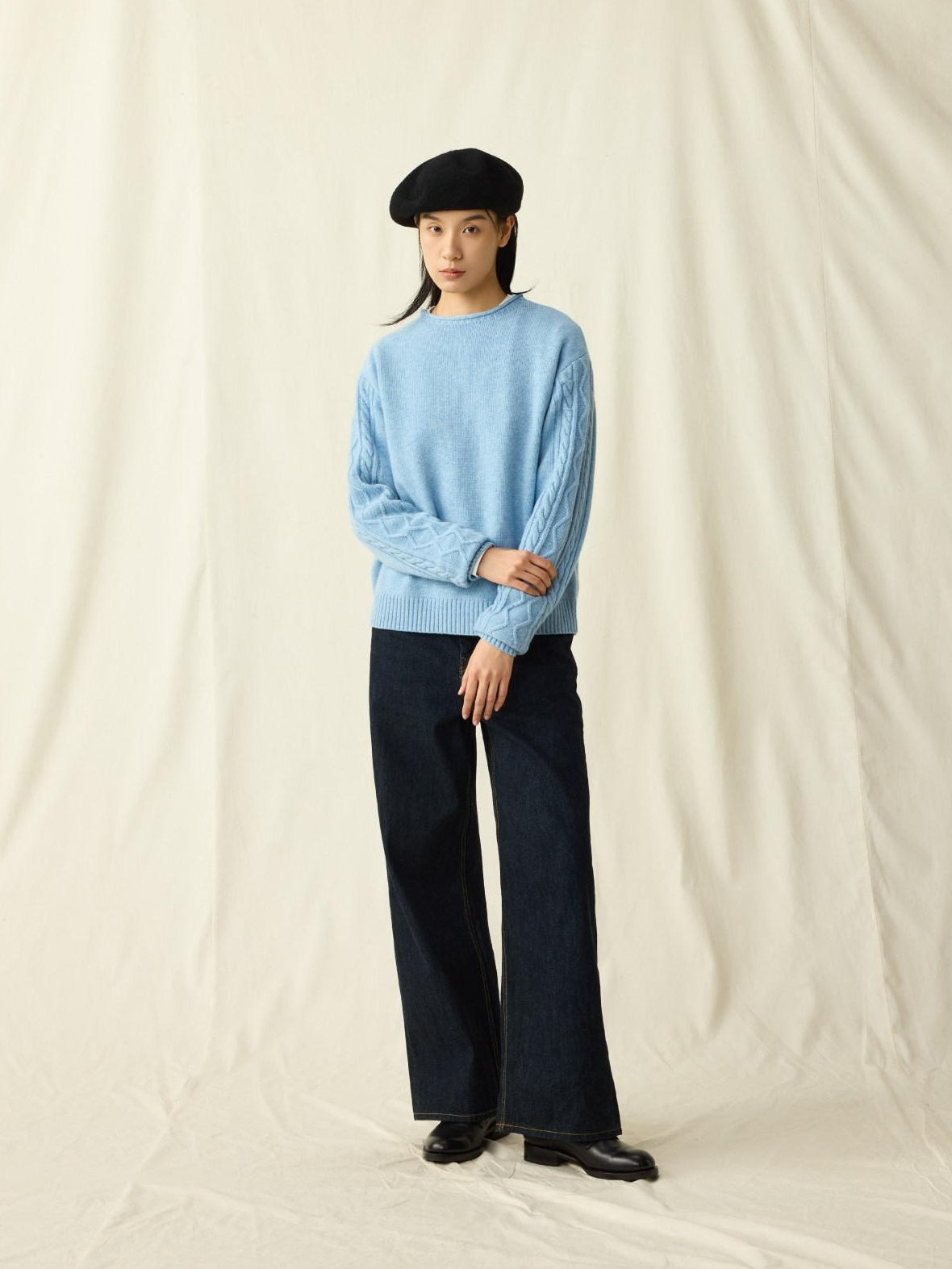 SUPERTOFU Cozy Warm Oversized Rib Knit Unisex Everyday 80 Percent Wool Blend Sweaters
