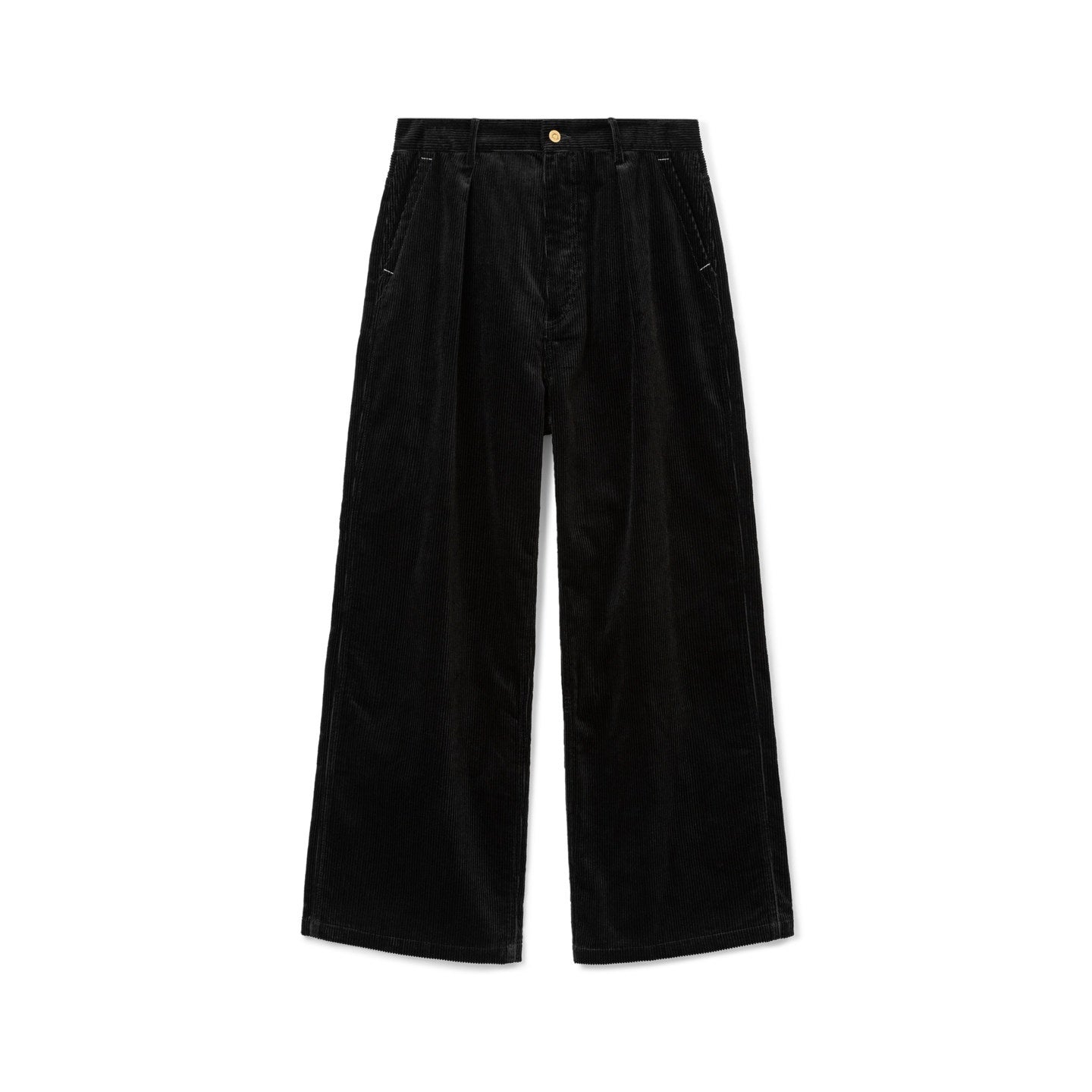 SUPERTOFU Durable Corduroy 100 Percent Cotton Casual Straight Zip Unisex Straight Pants