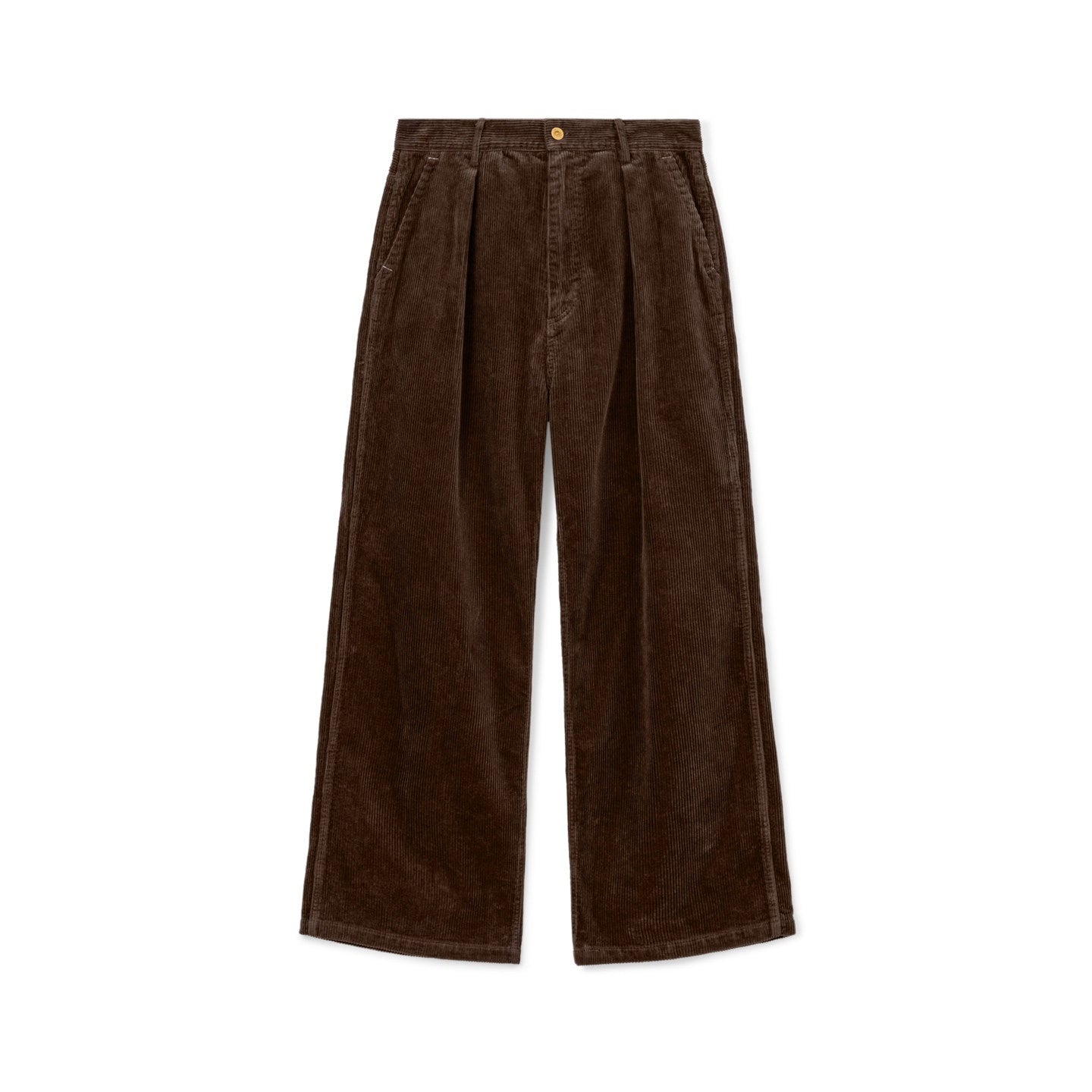 SUPERTOFU Durable Corduroy 100 Percent Cotton Casual Straight Zip Unisex Straight Pants