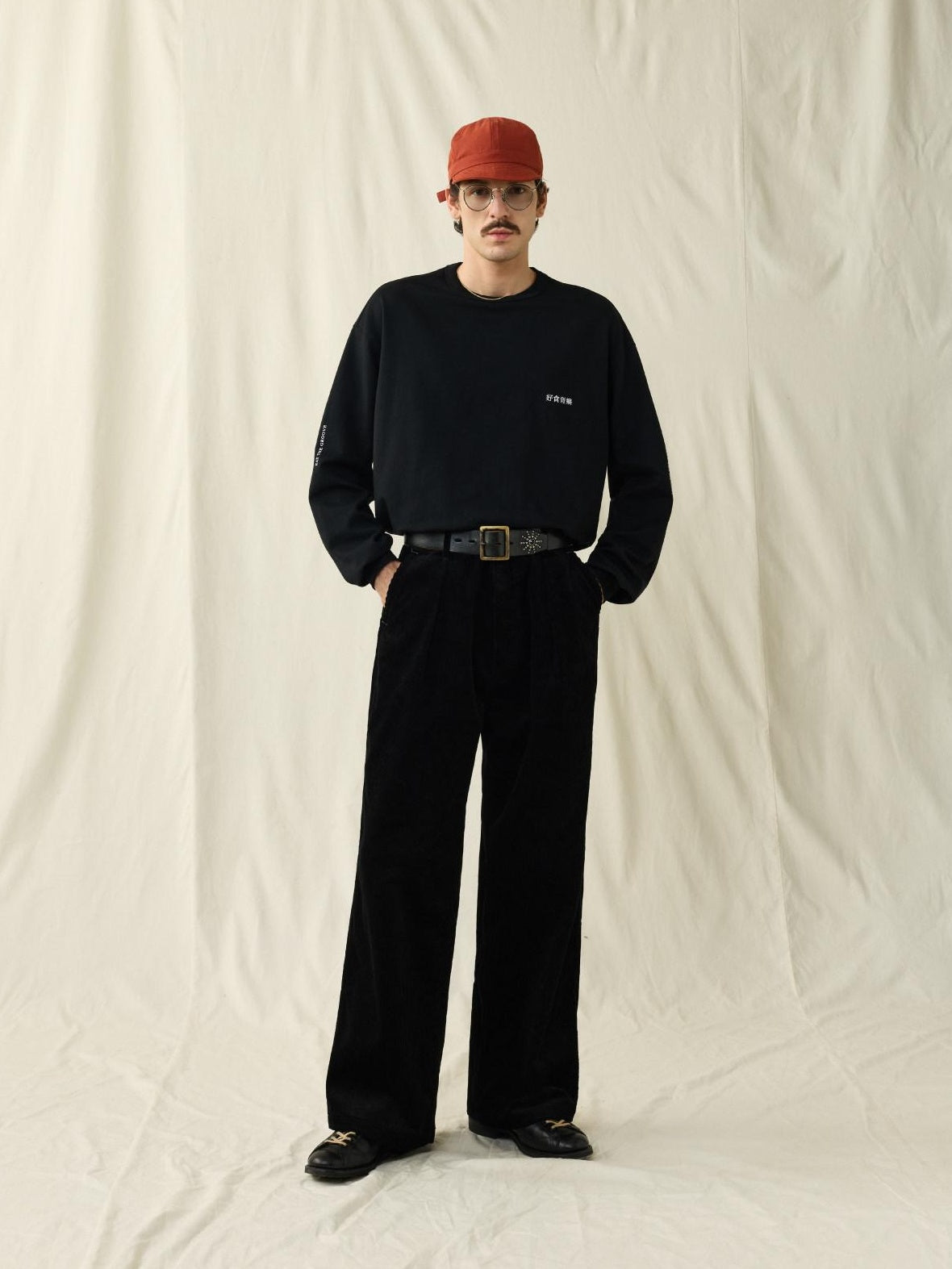 SUPERTOFU Durable Corduroy 100 Percent Cotton Casual Straight Zip Unisex Straight Pants