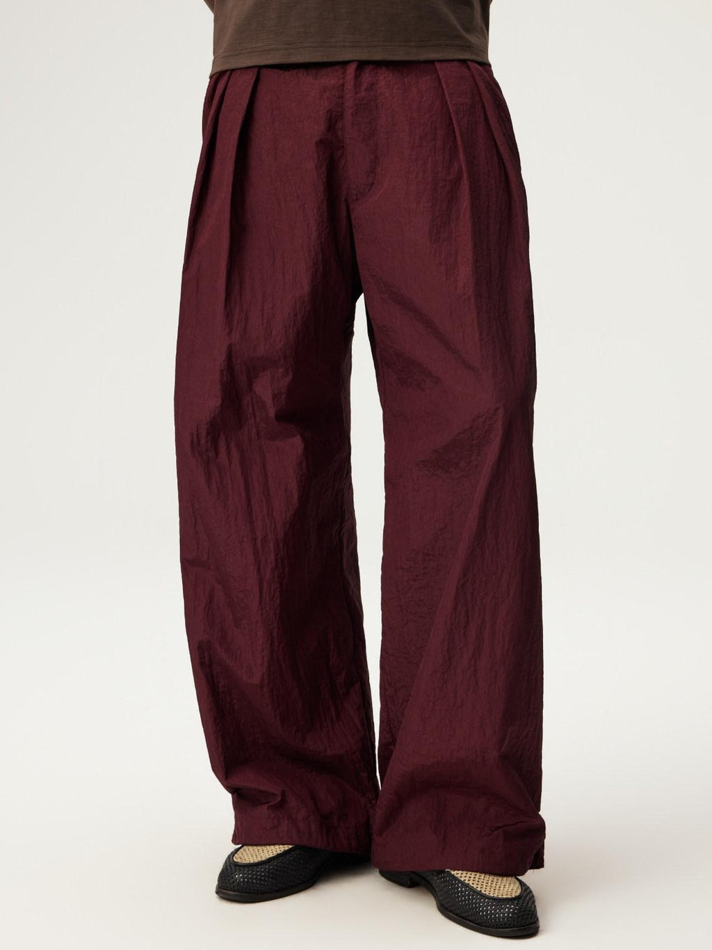 SUPERTOFU Durable Nylon Straight Fit Casual Unisex Solid Color Classic Chinos
