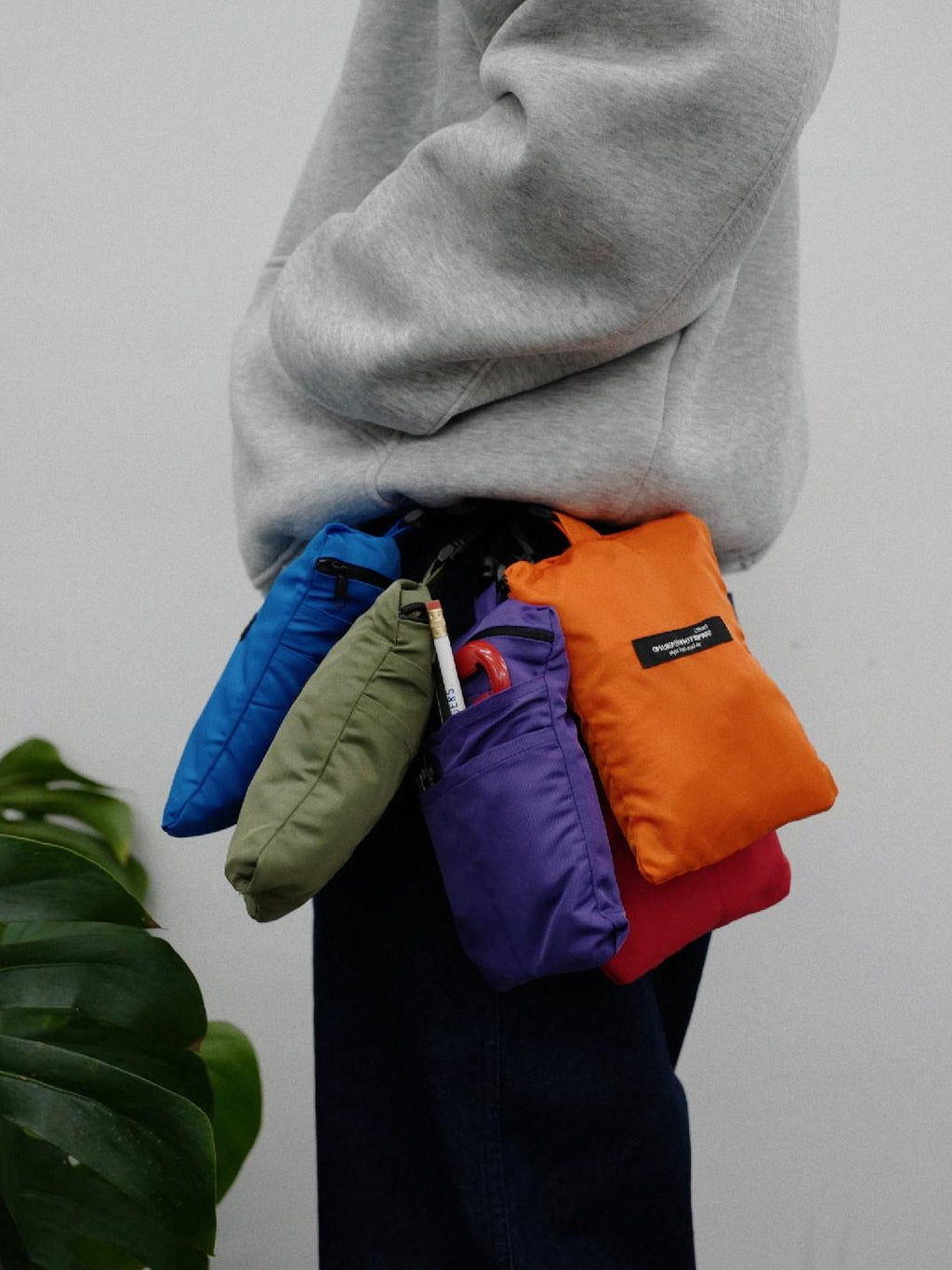 SUPERTOFU Durable Nylon Woven Crossbody Tote Shoulder Casual Youth Solid Color Bags