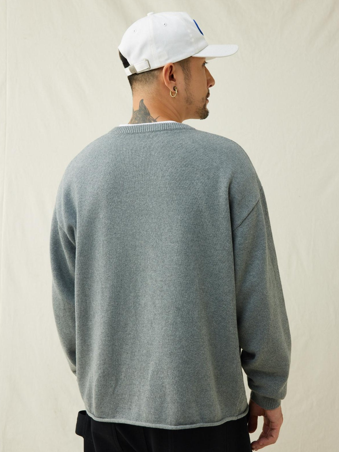SUPERTOFU Embroidered Vintage Cotton Adjustable Curved Brim Unisex Baseball Cap White Hats