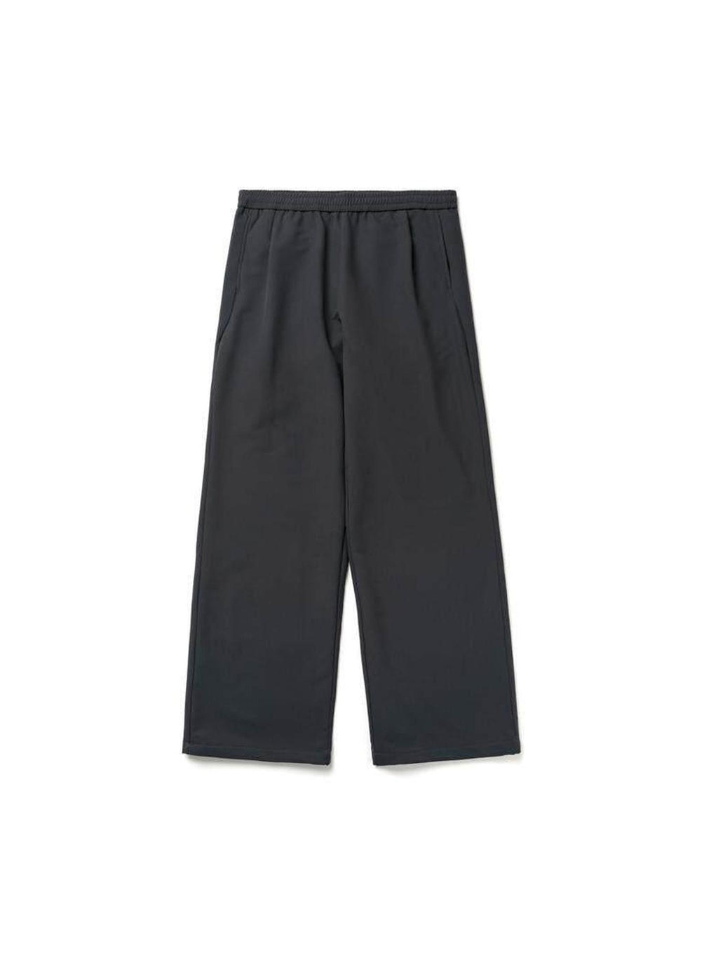 SUPERTOFU Fleece Lined Mid Rise Relaxed Fit Youth Solid Charcoal Black Straight Pants