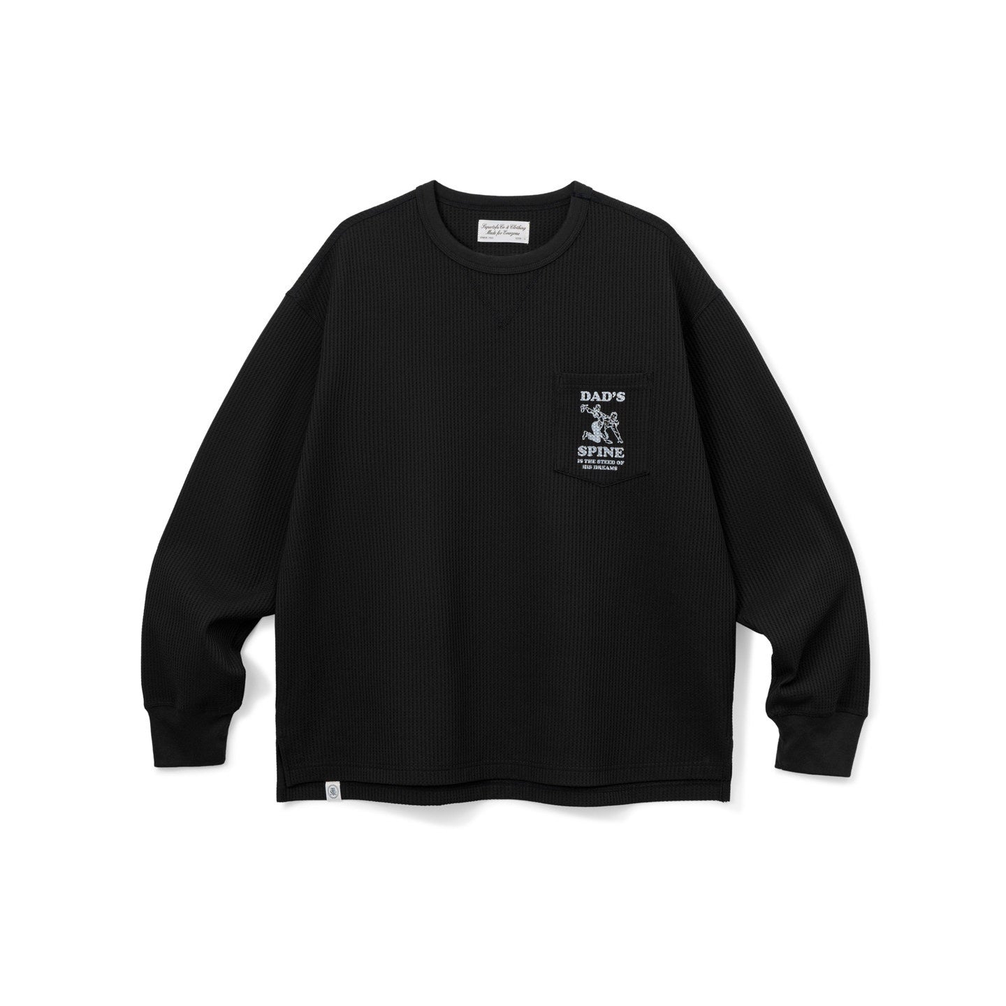 SUPERTOFU Hand Painted Vintage Crew Neck Regular Fit Unisex Polyester Long Sleeve T-Shirts