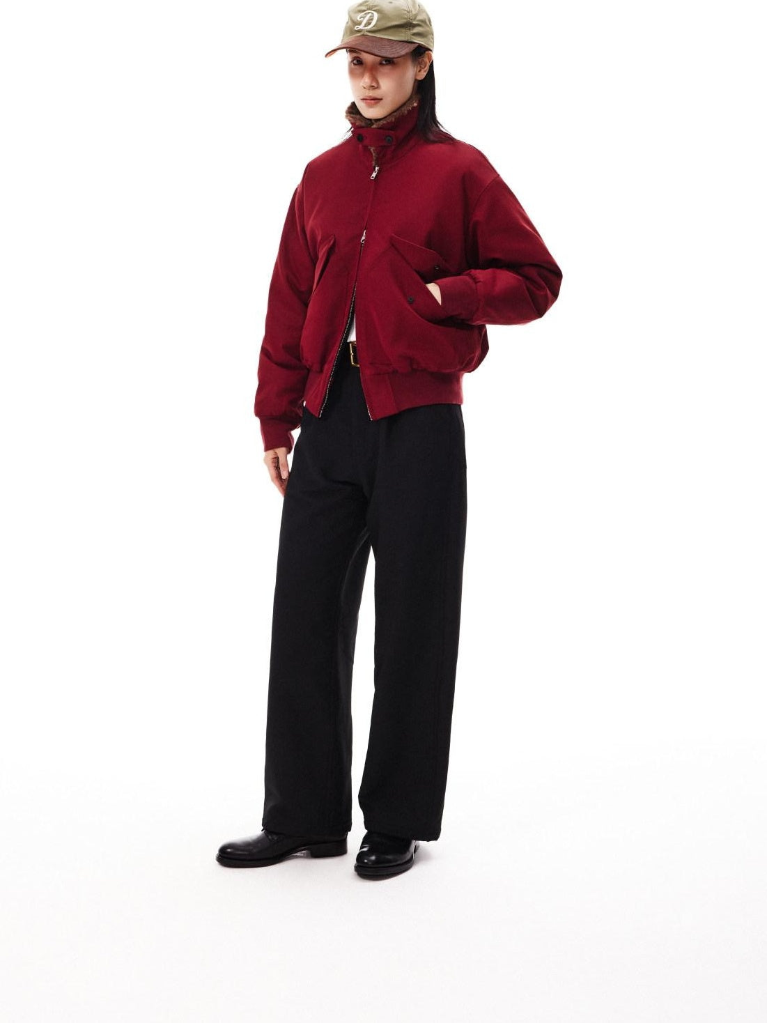 SUPERTOFU Insulated Oversized Stand Collar Zip Front Unisex Polyester Puffer Jackets