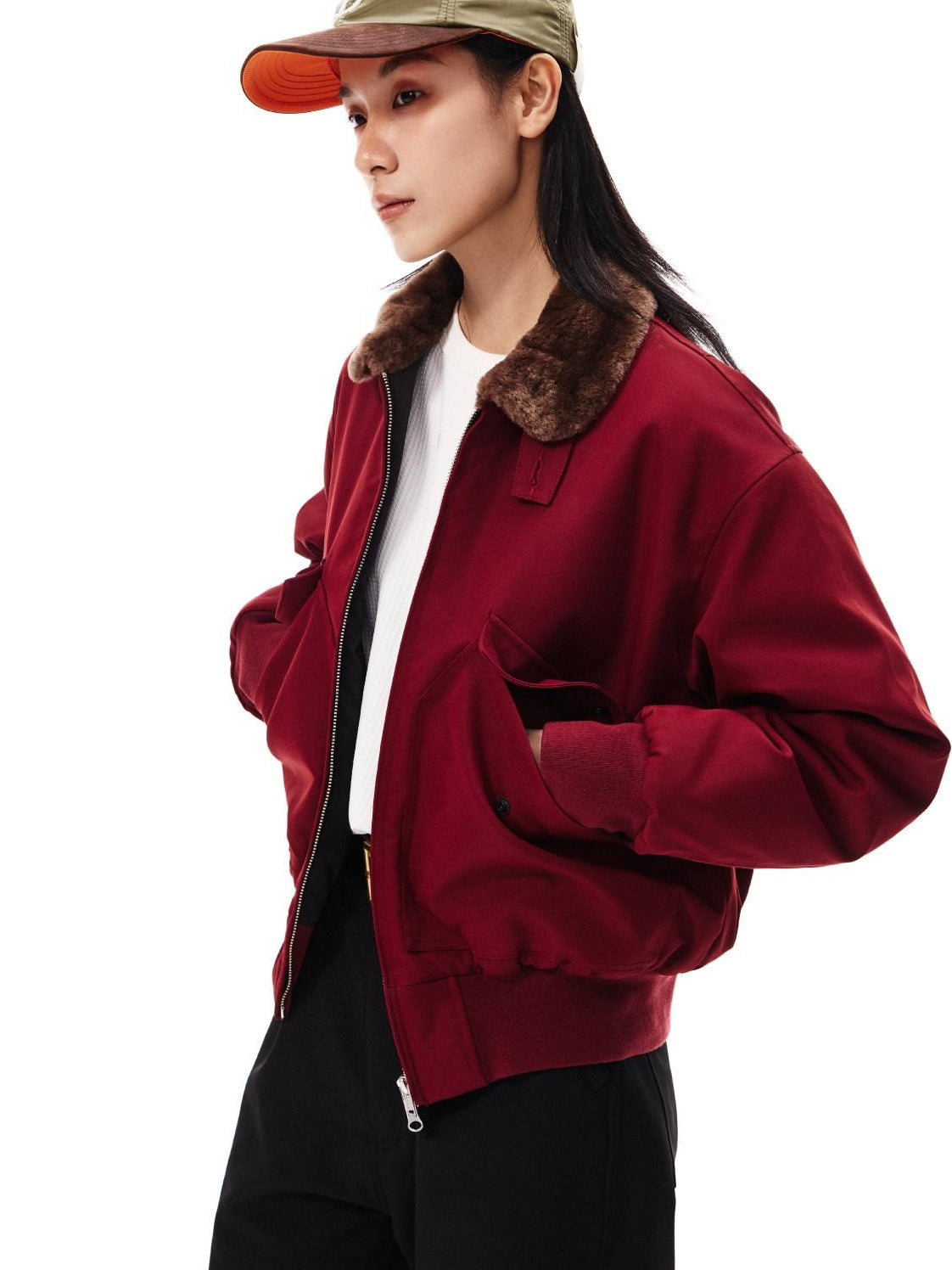 SUPERTOFU Insulated Oversized Stand Collar Zip Front Unisex Polyester Puffer Jackets