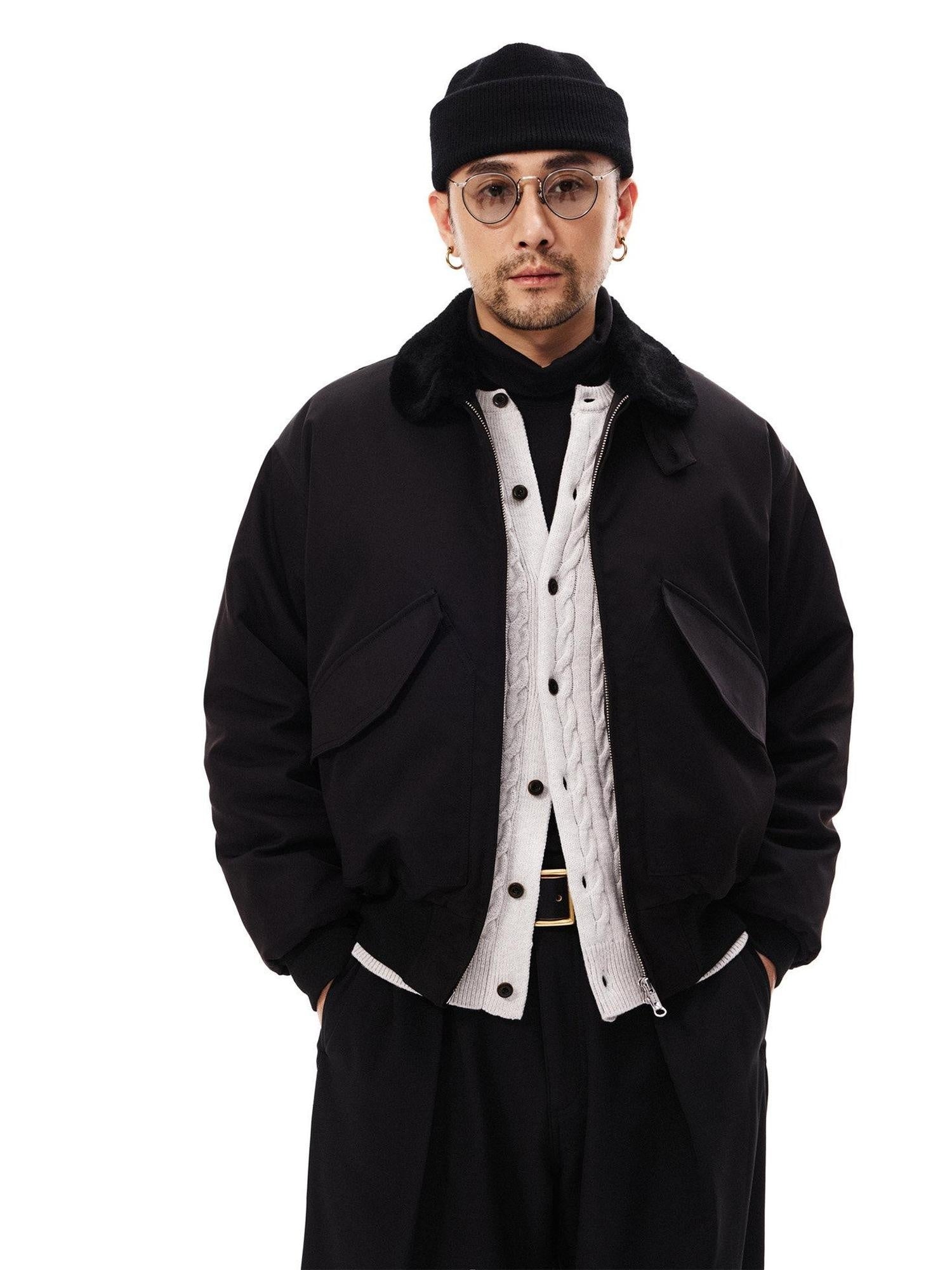 SUPERTOFU Insulated Oversized Stand Collar Zip Front Unisex Polyester Puffer Jackets
