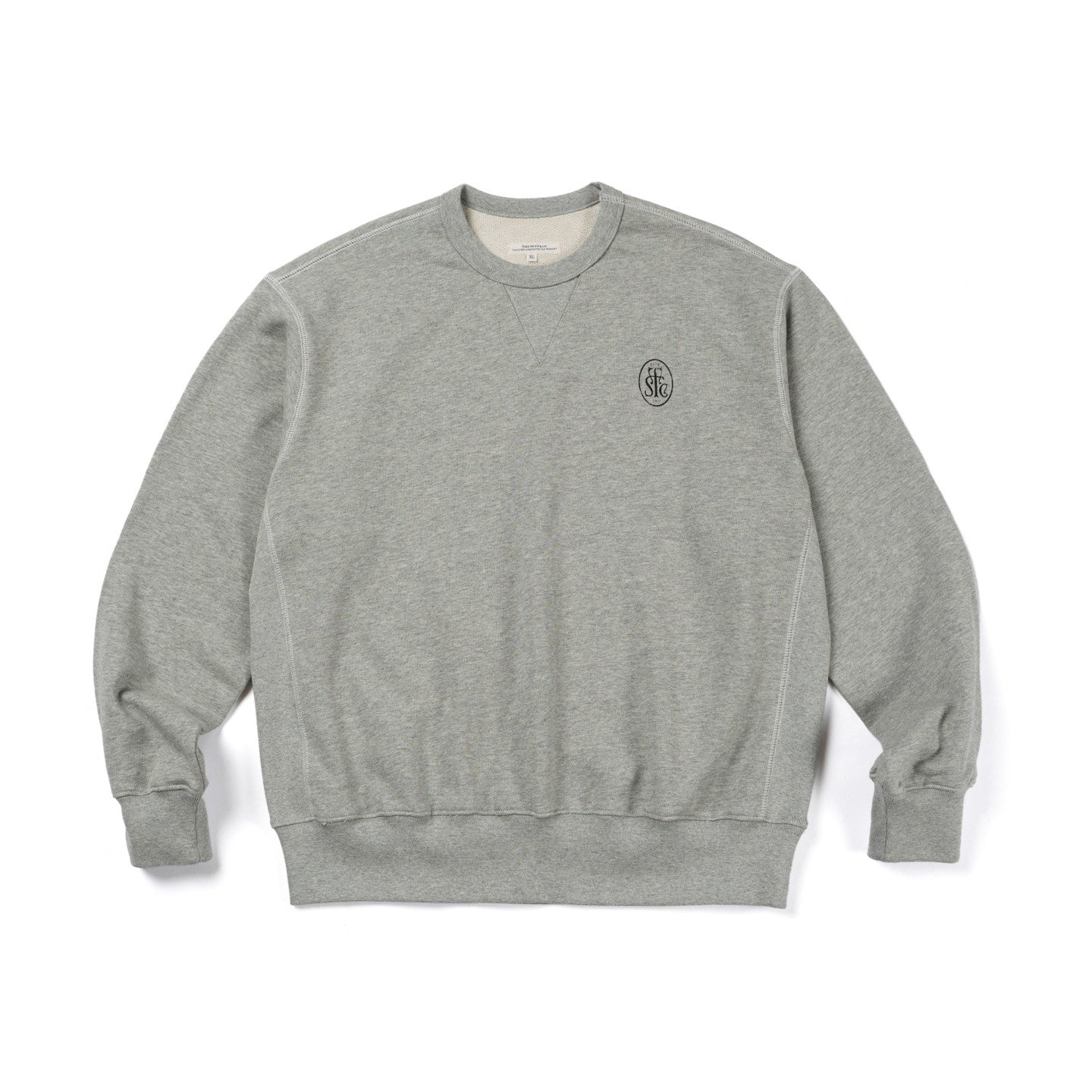SUPERTOFU Keeps Shape Loose Japanese Crewneck Unisex Everyday Cotton Pullover Sweatshirts