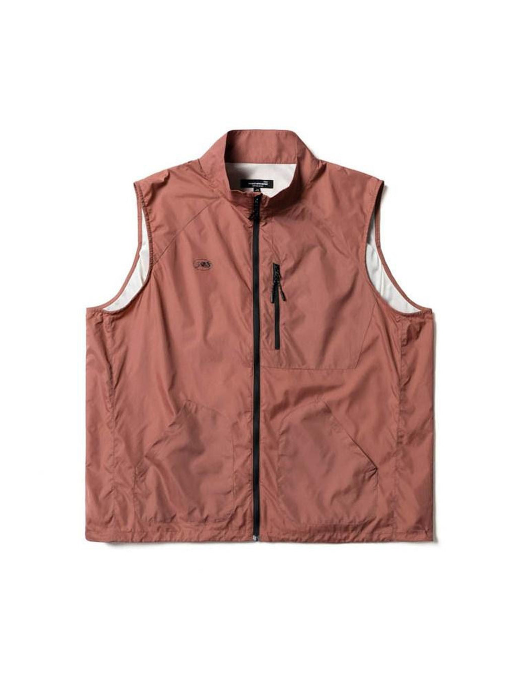SUPERTOFU Light Thin Stand Collar Zipper Youthful Teen Daily Black Pink Green Vests