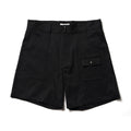 SUPERTOFU_Lightweight_Polyester_Relaxed_Mid_Rise_Casual_Solid_Black_Brown_Short_Trousers_MISSTT