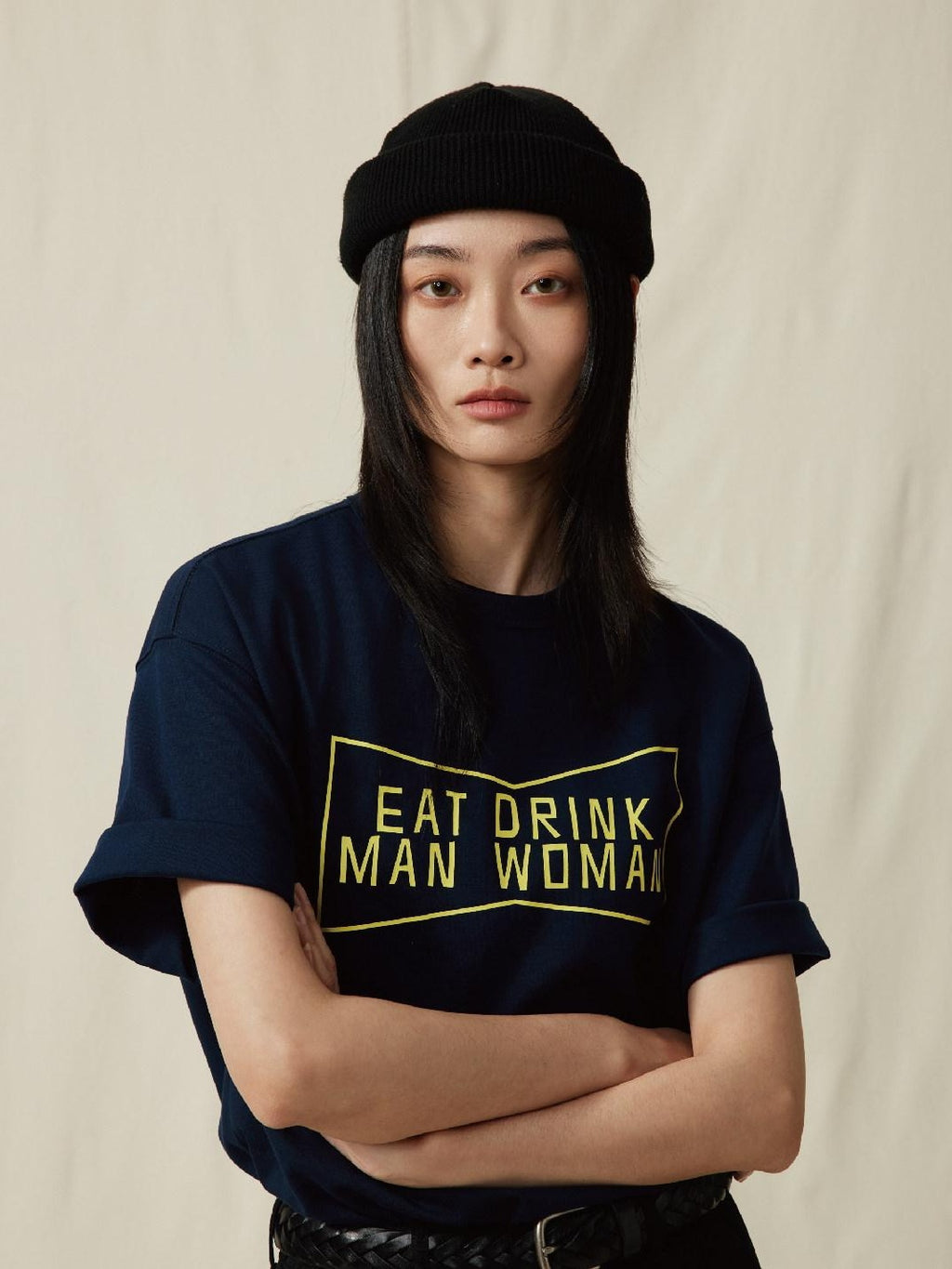 SUPERTOFU Long Staple Cotton Loose Crew Neck Unisex Letter Print Short Sleeve T-Shirts