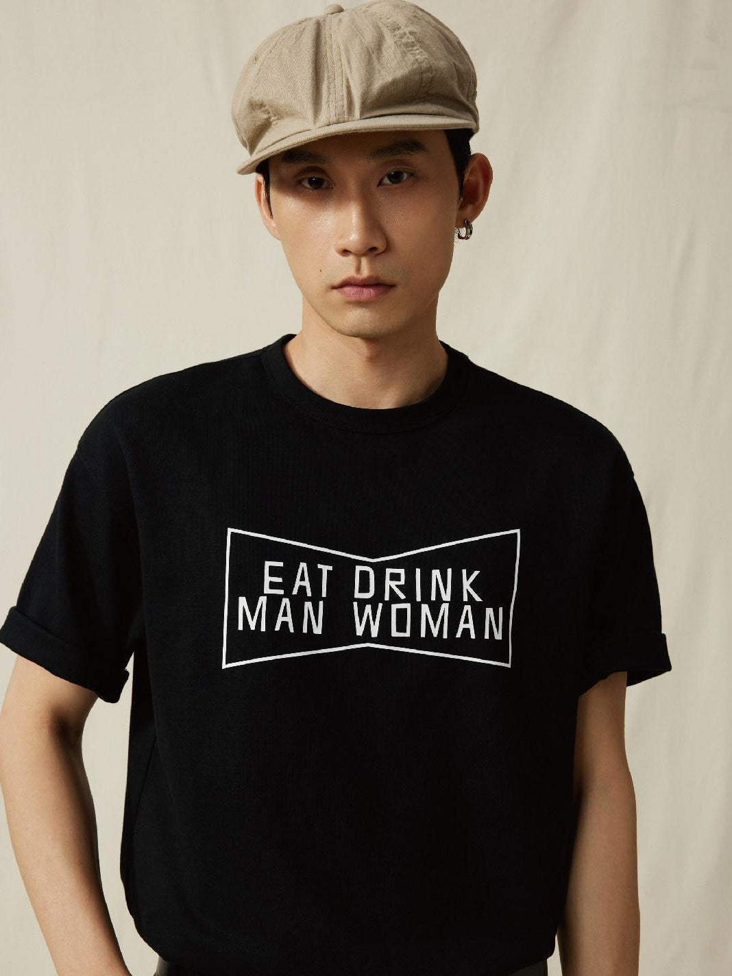 SUPERTOFU Long Staple Cotton Loose Crew Neck Unisex Letter Print Short Sleeve T-Shirts