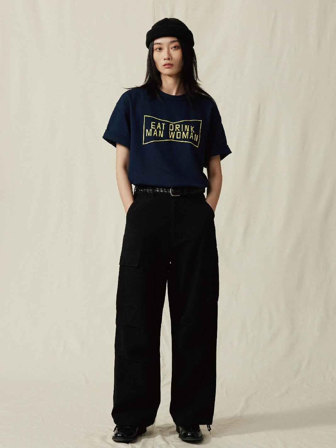 SUPERTOFU Long Staple Cotton Loose Crew Neck Unisex Letter Print Short Sleeve T-Shirts