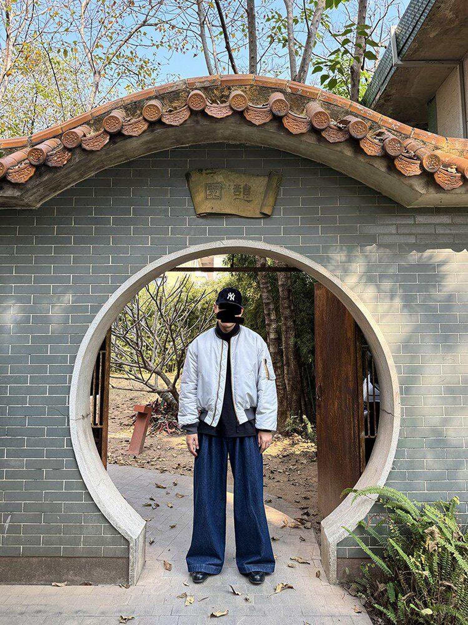 SUPERTOFU Loose Fit Baseball Collar Youth Solid Color Long Sleeve Bomber Jackets