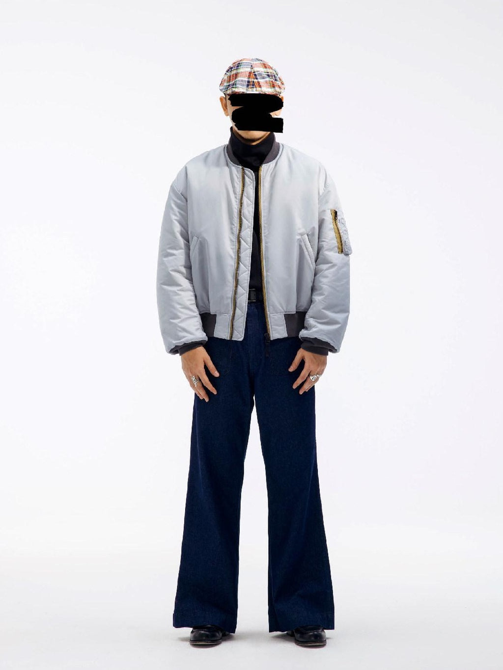 SUPERTOFU Loose Fit Baseball Collar Youth Solid Color Long Sleeve Bomber Jackets