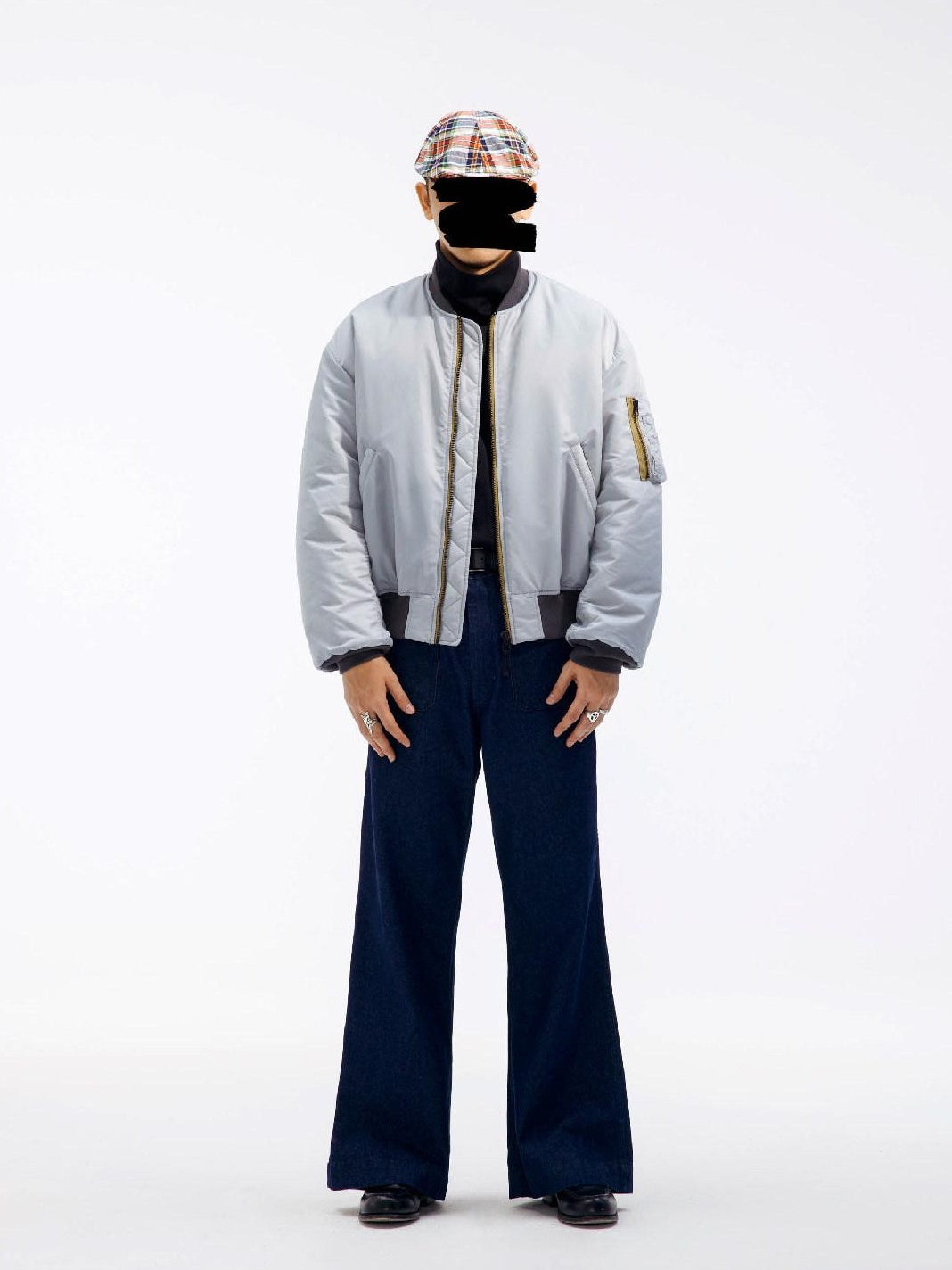 SUPERTOFU Loose Fit Baseball Collar Youth Solid Color Long Sleeve Bomber Jackets