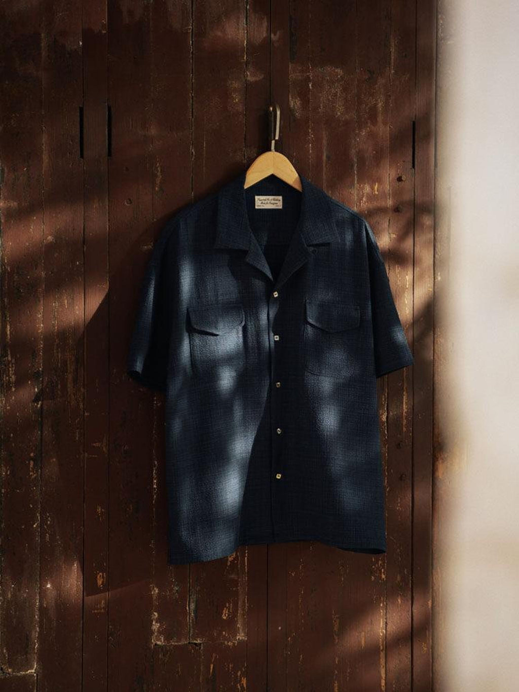 SUPERTOFU Loose Fit Vintage Cuban Collar Button Short Sleeve Unisex Polyester Blend Shirts