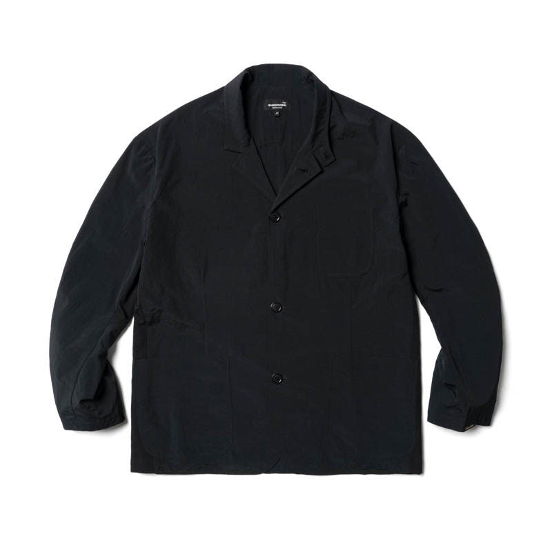 SUPERTOFU_Pointed_Collar_Youthful_Loose_Fit_Longsleeve_Unisex_Black_Casual_Jackets_MISSTT