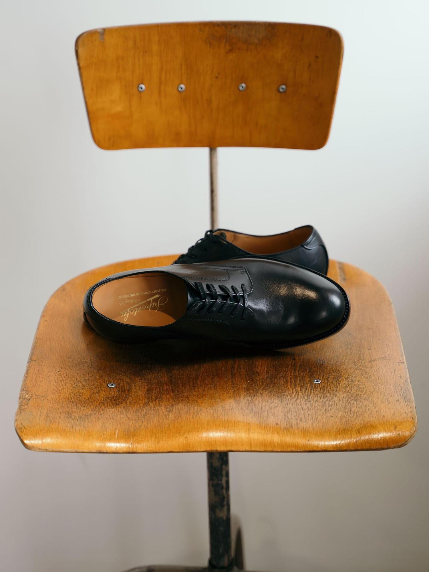 SUPERTOFU Premium Cow Leather Pointed Toe Lace Up Black Casual Men Dress Shoes