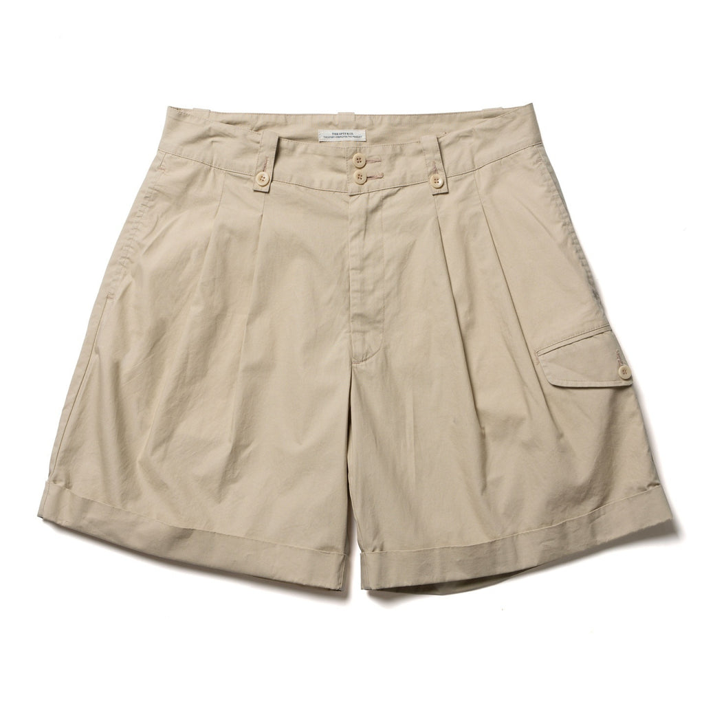 SUPERTOFU Pure Cotton Mid Rise Regular Fit Casual Solid Khaki Black Short Trousers