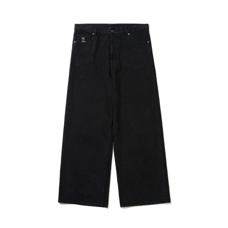 SUPERTOFU_Pure_Cotton_Mid_Rise_Washed_Distressed_Embroidered_Vintage_Black_Straight_Jeans_MISSTT
