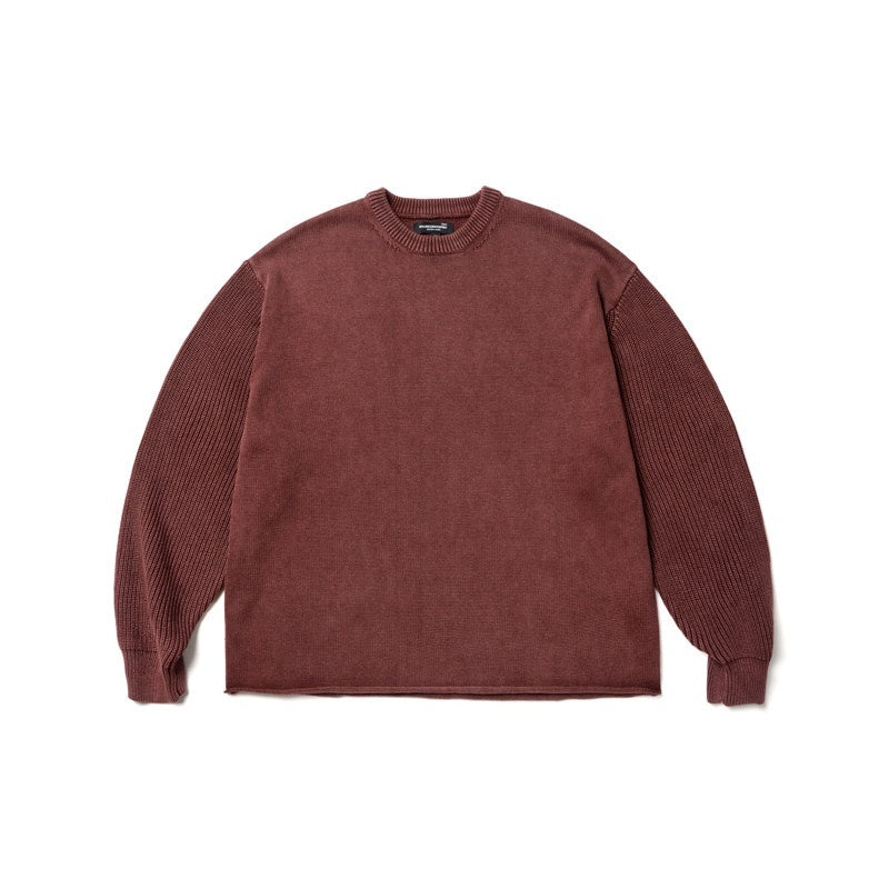SUPERTOFU_Pure_Cotton_Oversized_Distressed_Unisex_Crewneck_Long_Sleeve_Sweaters_MISSTT