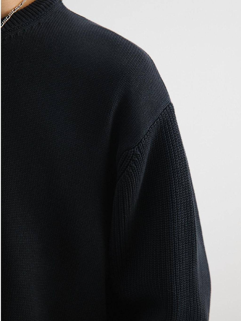 SUPERTOFU Pure Cotton Oversized Distressed Unisex Crewneck Long Sleeve Sweaters