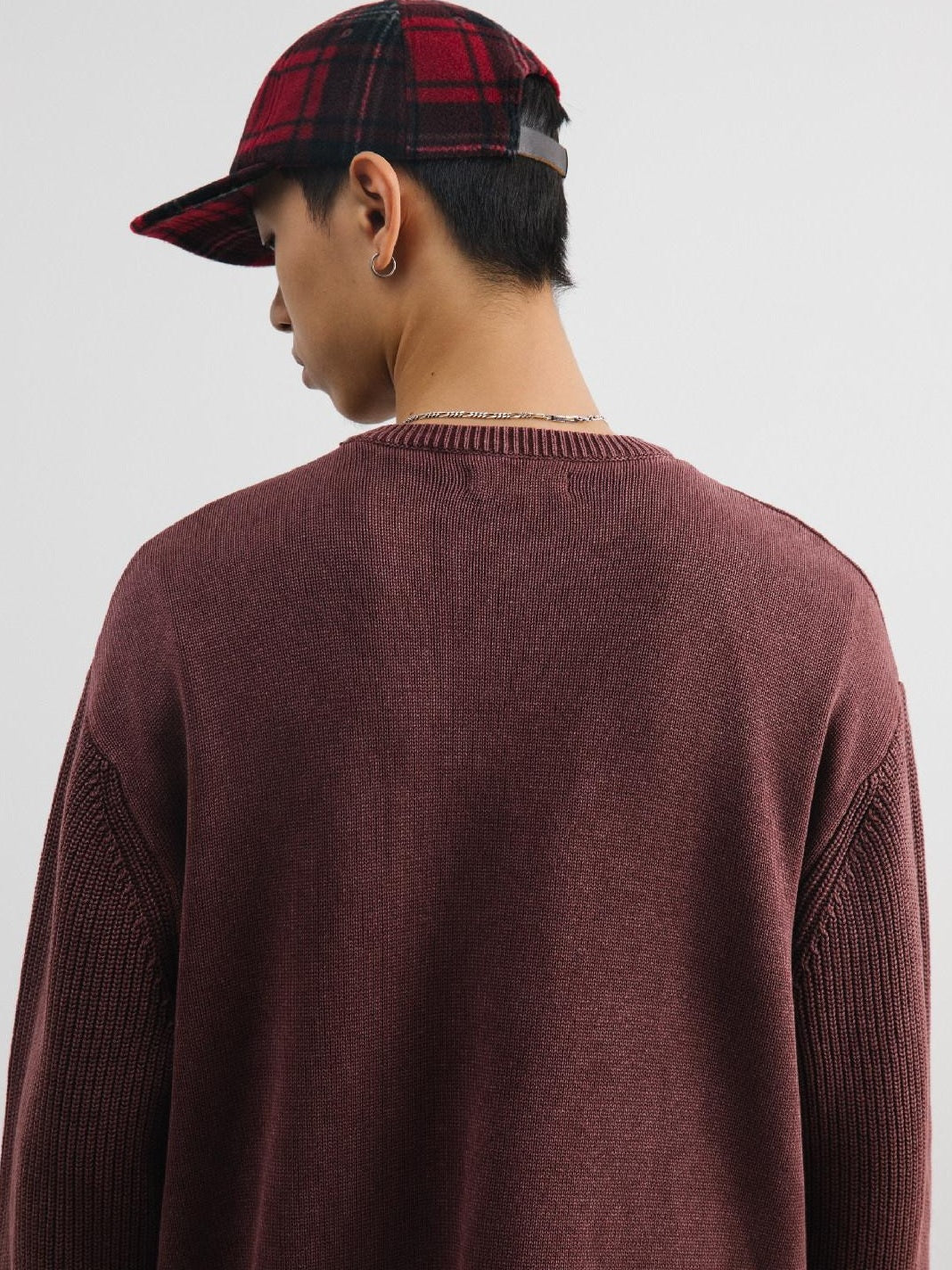 SUPERTOFU Pure Cotton Oversized Distressed Unisex Crewneck Long Sleeve Sweaters