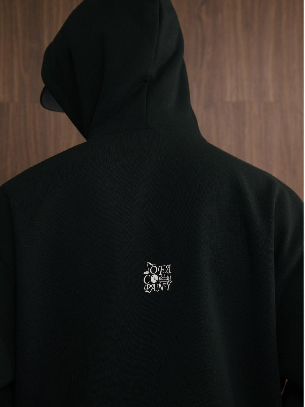 SUPERTOFU Relaxed Fit Pullover Hooded Long Sleeve Youth Black Streetwear Hoodies