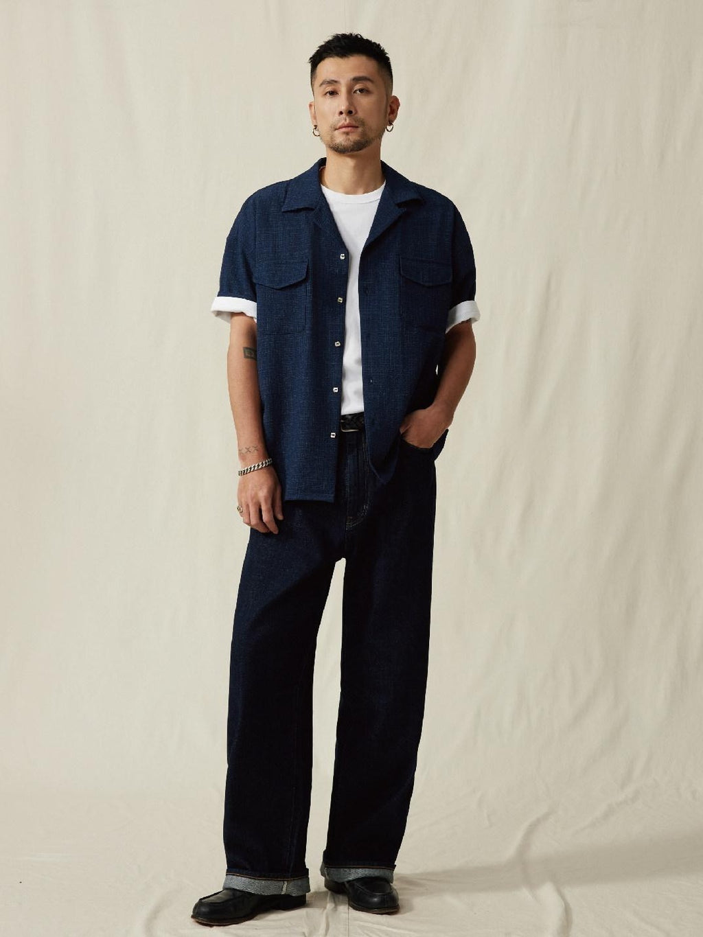 SUPERTOFU Selvedge 100 Percent Cotton Mid Rise Rigid Japanese Vintage Teen Straight Jeans