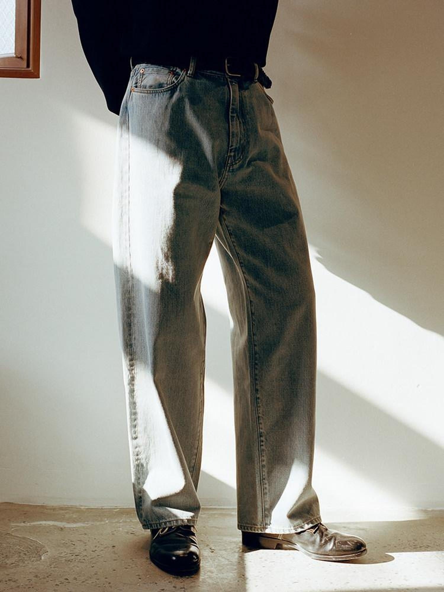 SUPERTOFU Selvedge 100 Percent Cotton Mid Rise Rigid Japanese Vintage Teen Straight Jeans