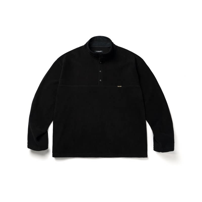 SUPERTOFU Shape Retention Oversized Stand Collar Unisex Pullover Sweatshirts