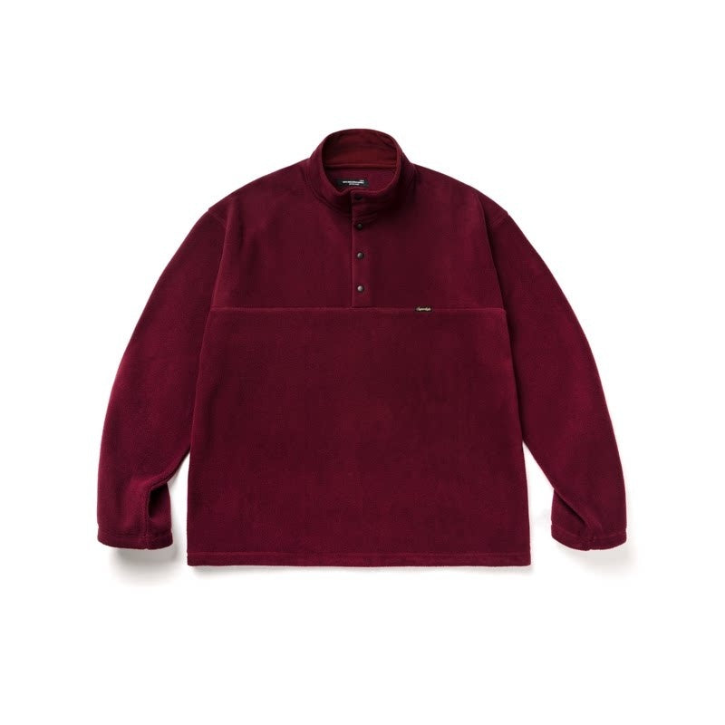 SUPERTOFU Shape Retention Oversized Stand Collar Unisex Pullover Sweatshirts