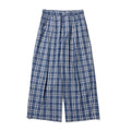 SUPERTOFU_Soft_100_Percent_Cotton_Loose_Straight_Leg_Zipper_Fly_Unisex_Retro_Plaid_Chinos_MISSTT