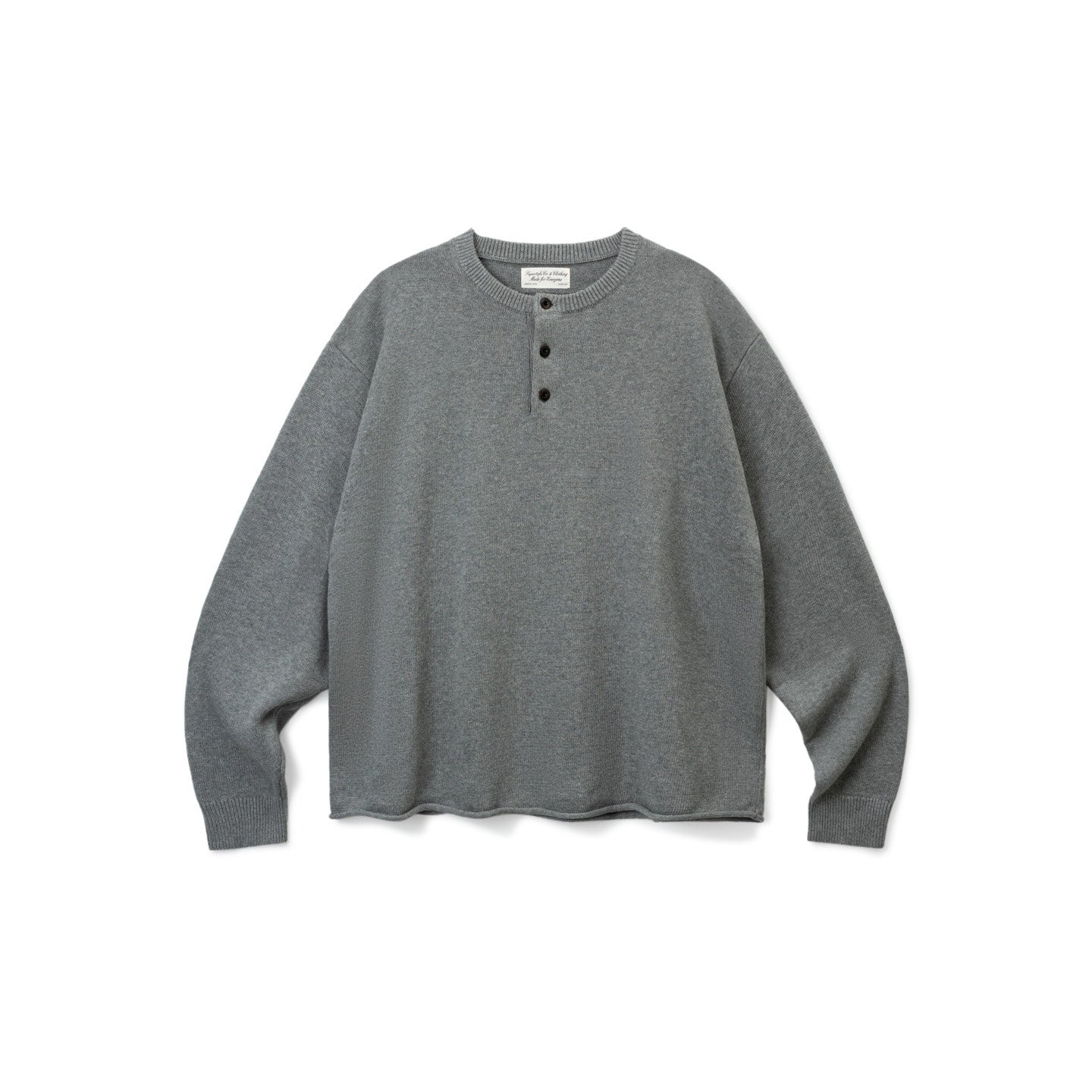 SUPERTOFU_Soft_Breathable_Cotton_Henley_Button_Rolled_Hem_Relaxed_Unisex_Knitwear_Sweaters_MISSTT